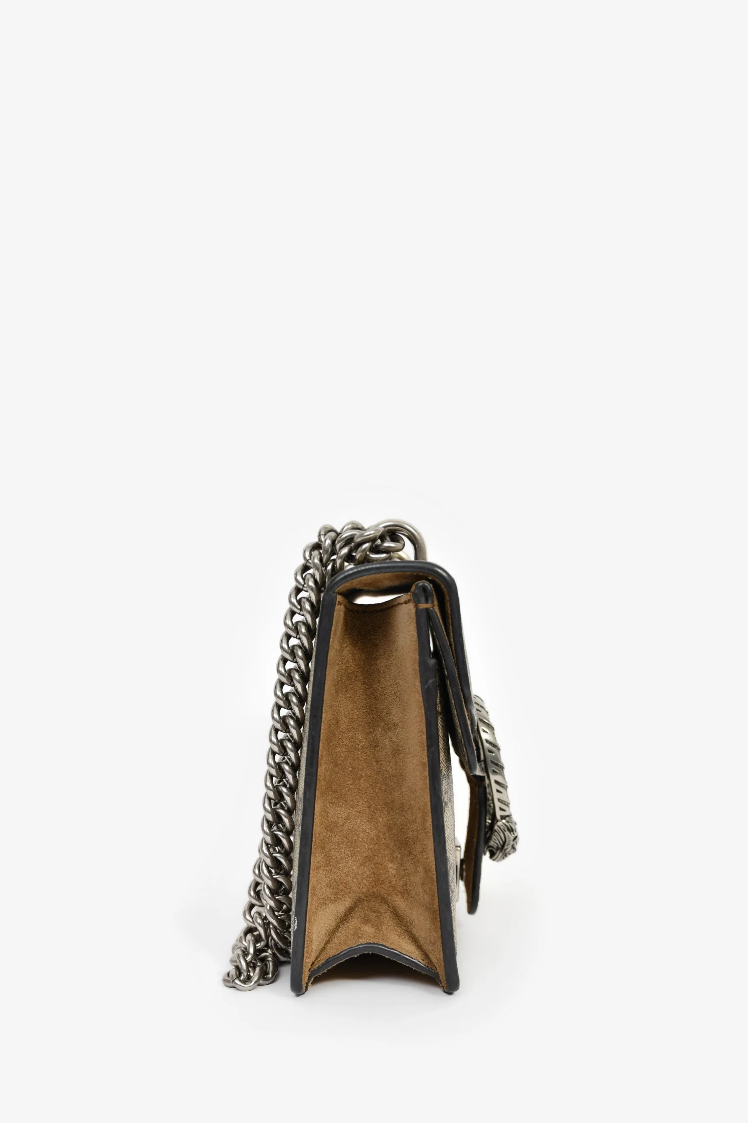 Gucci GG Supreme Monogram Canvas/Suede Mini Dionysus Shoulder Bag - Image 3