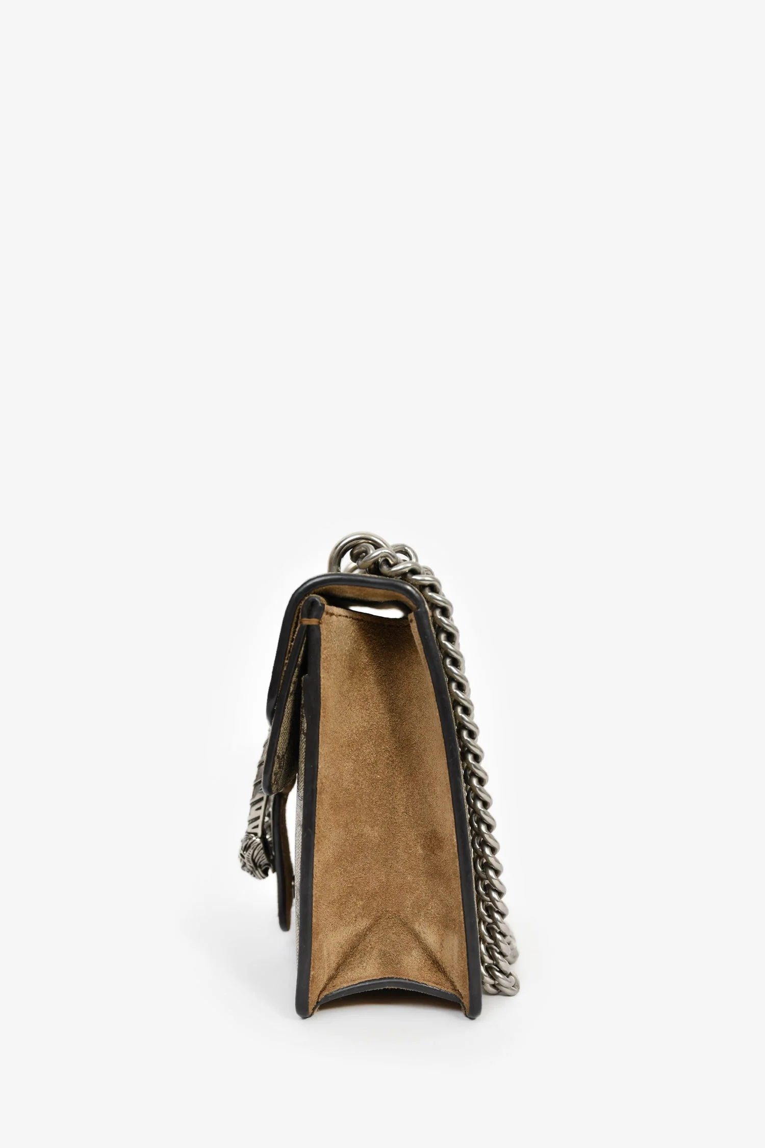 Gucci GG Supreme Monogram Canvas/Suede Mini Dionysus Shoulder Bag - Image 4