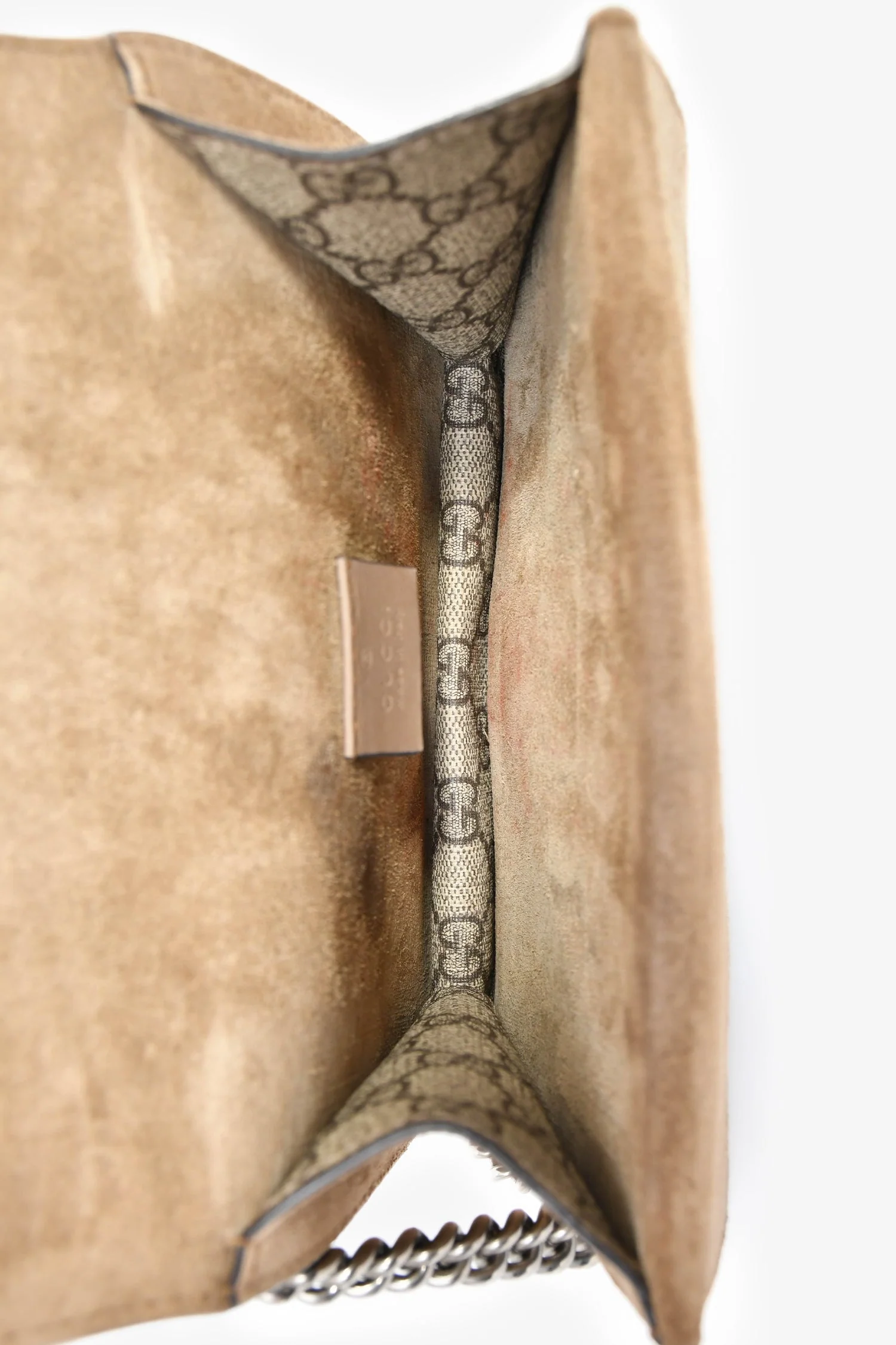 Gucci GG Supreme Monogram Canvas/Suede Mini Dionysus Shoulder Bag - Image 6