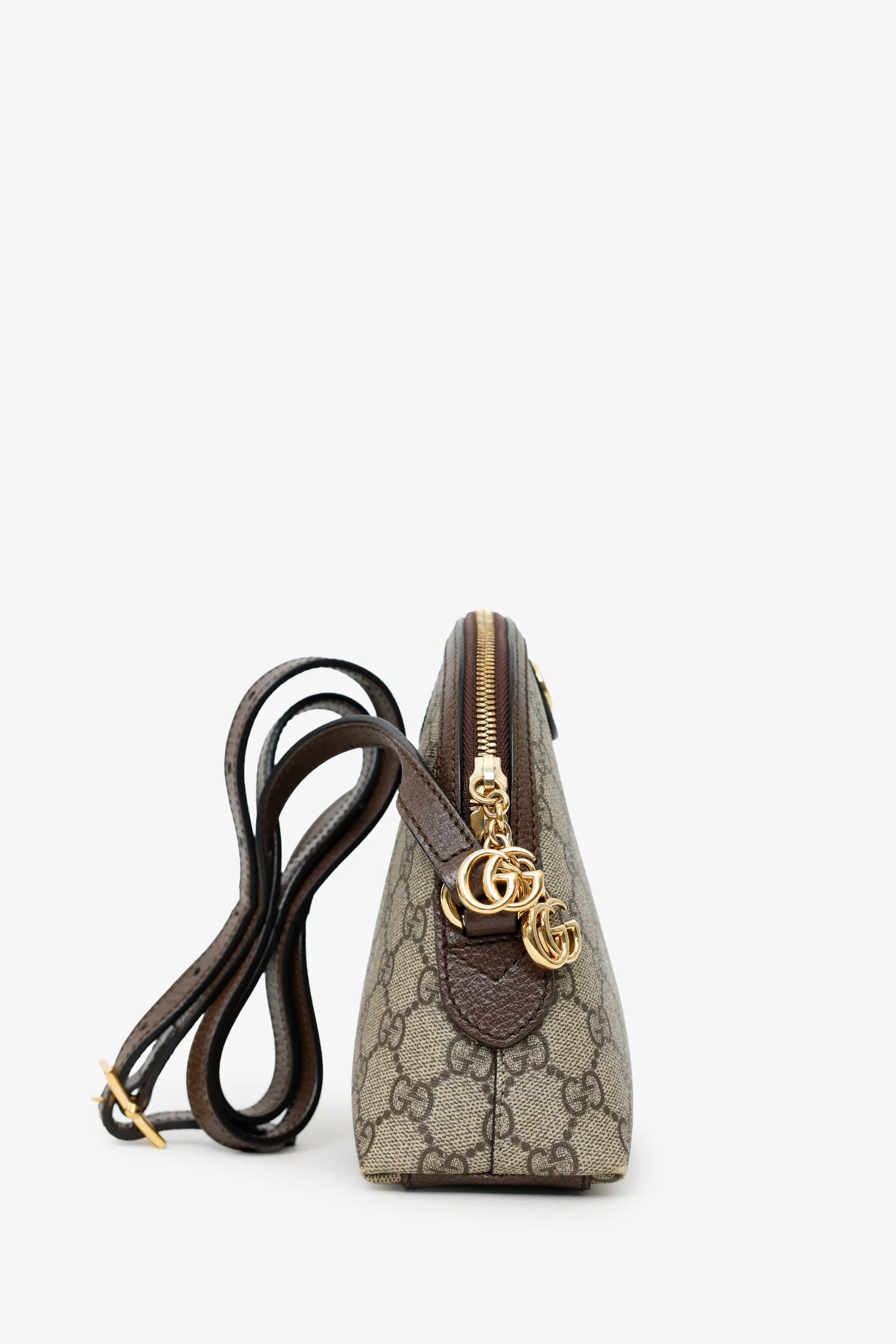 Gucci GG Supreme Ophidia Small Rounded Top Crossbody Bag - Image 3