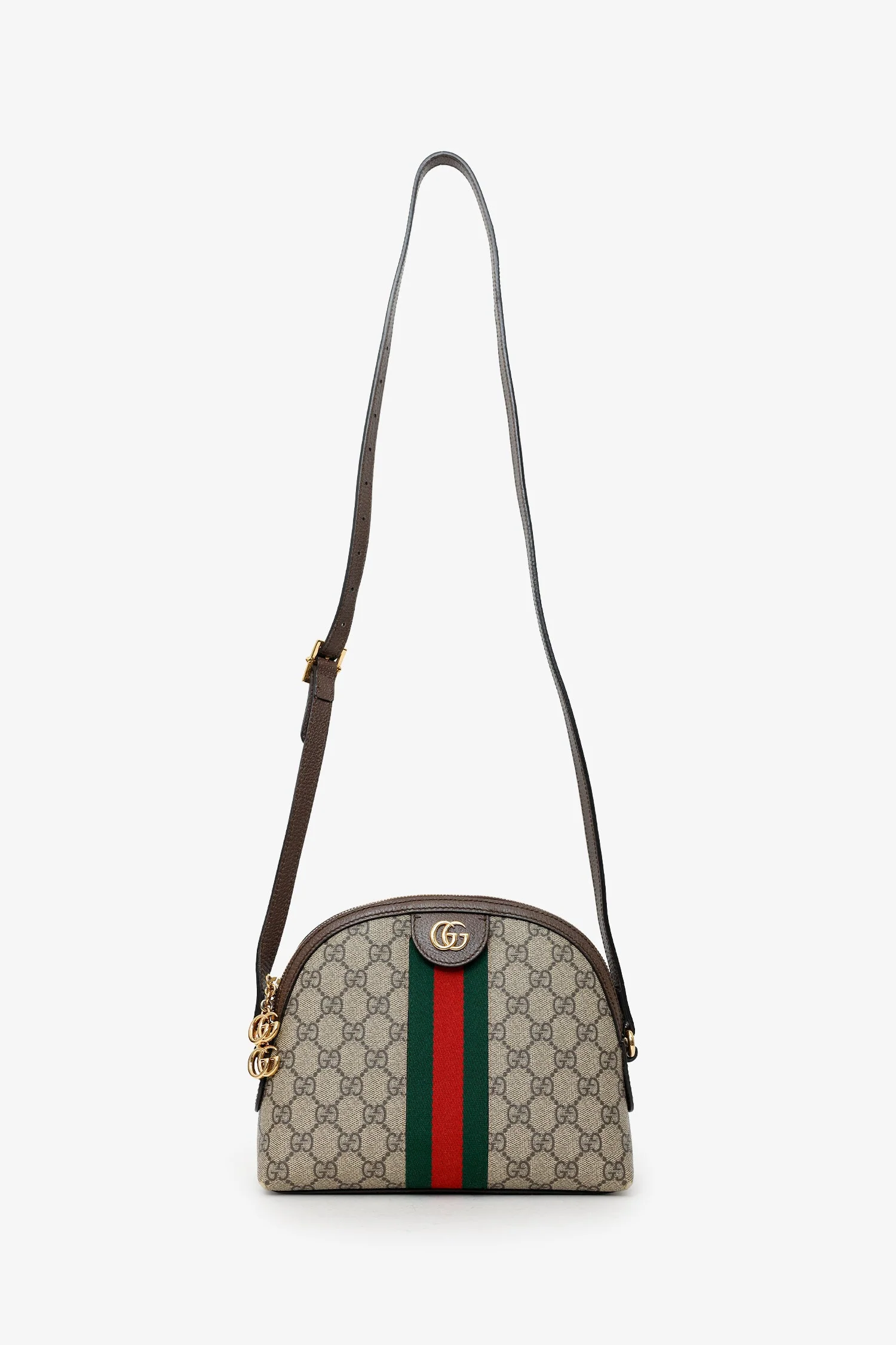 Gucci GG Supreme Ophidia Small Rounded Top Crossbody Bag - Image 6