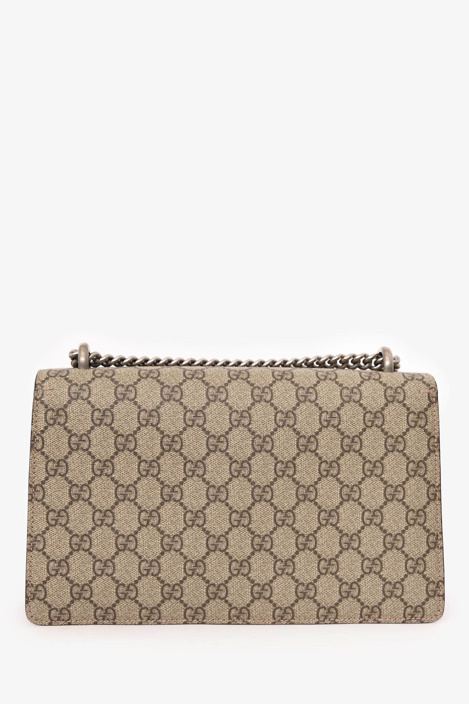 Gucci GG Supreme/Red Suede Small Dionysus Shoulder Bag - Image 2