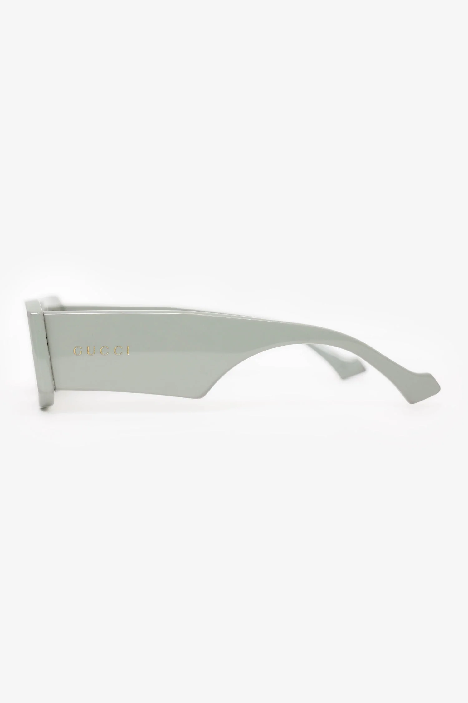 Gucci Green Frame Rectangle Sunglasses - Image 3