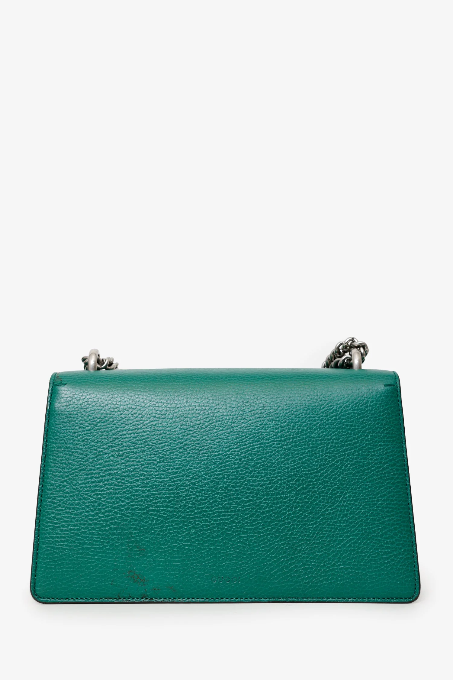 Gucci Green Leather Dionysus Medium Shoulder Bag - Image 3