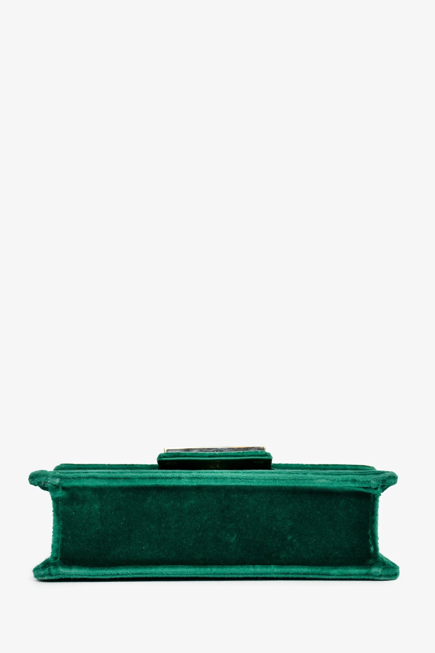 Gucci Green Velvet GG Crystal 'Broadway' Mini Shoulder Bag - Image 5