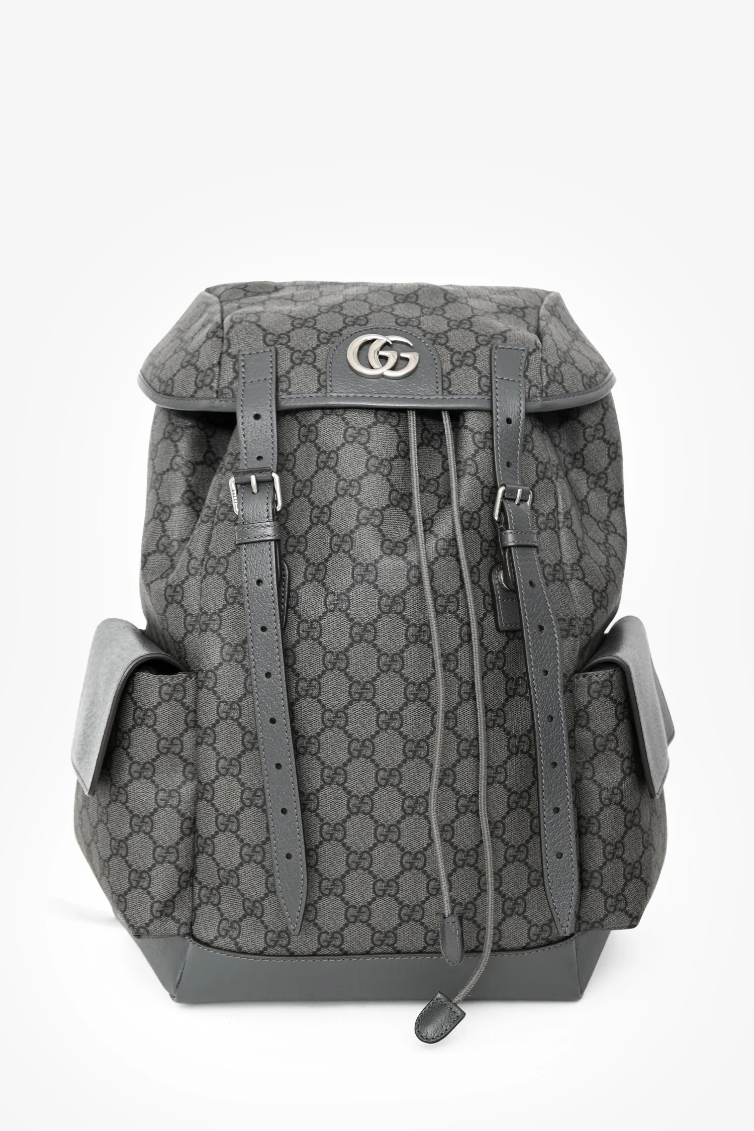 Gucci Grey Canvas GG Supreme Medium Backpack