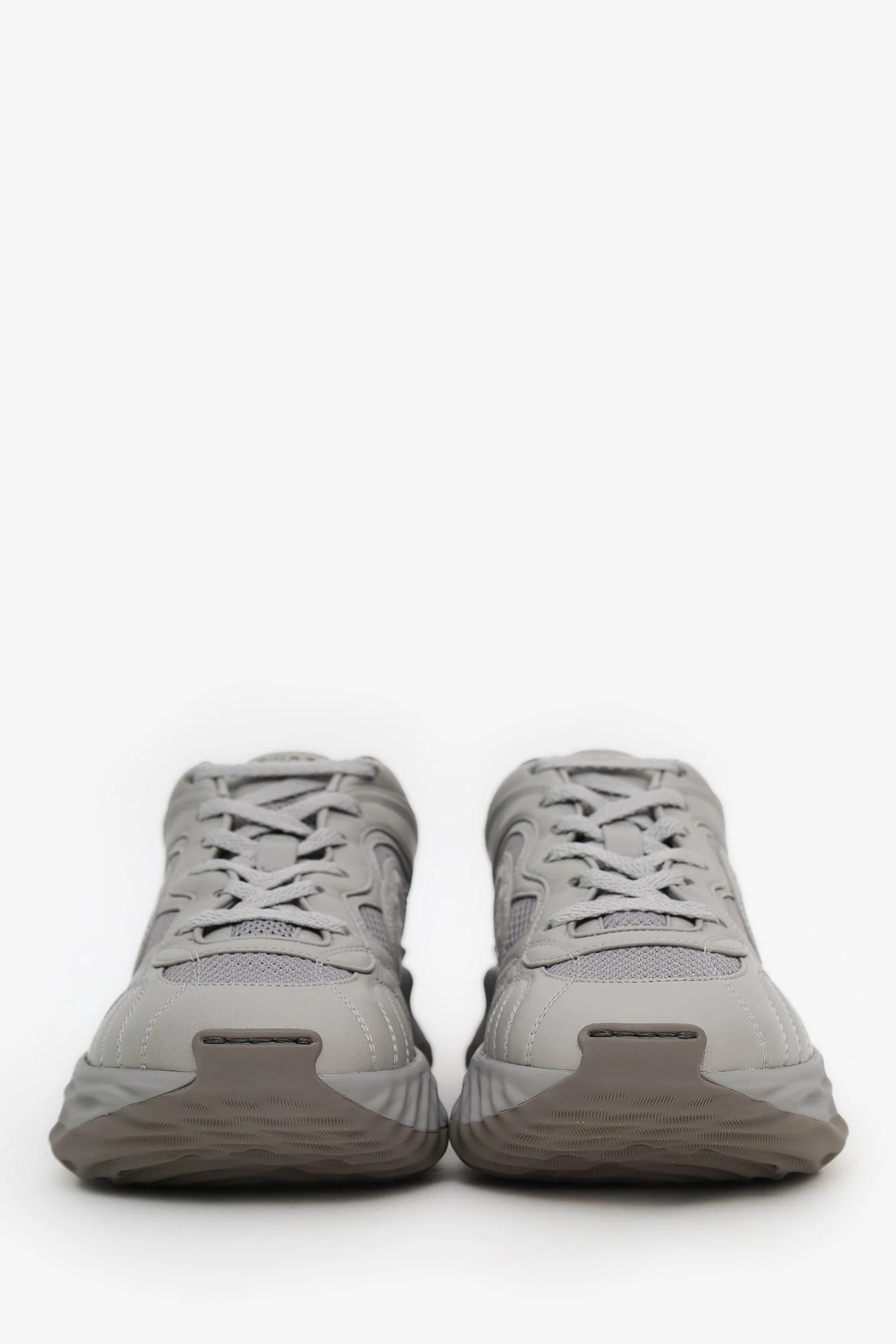 Gucci Grey Leather Interlocking G Sneakers Size 6.5 Mens - Image 3
