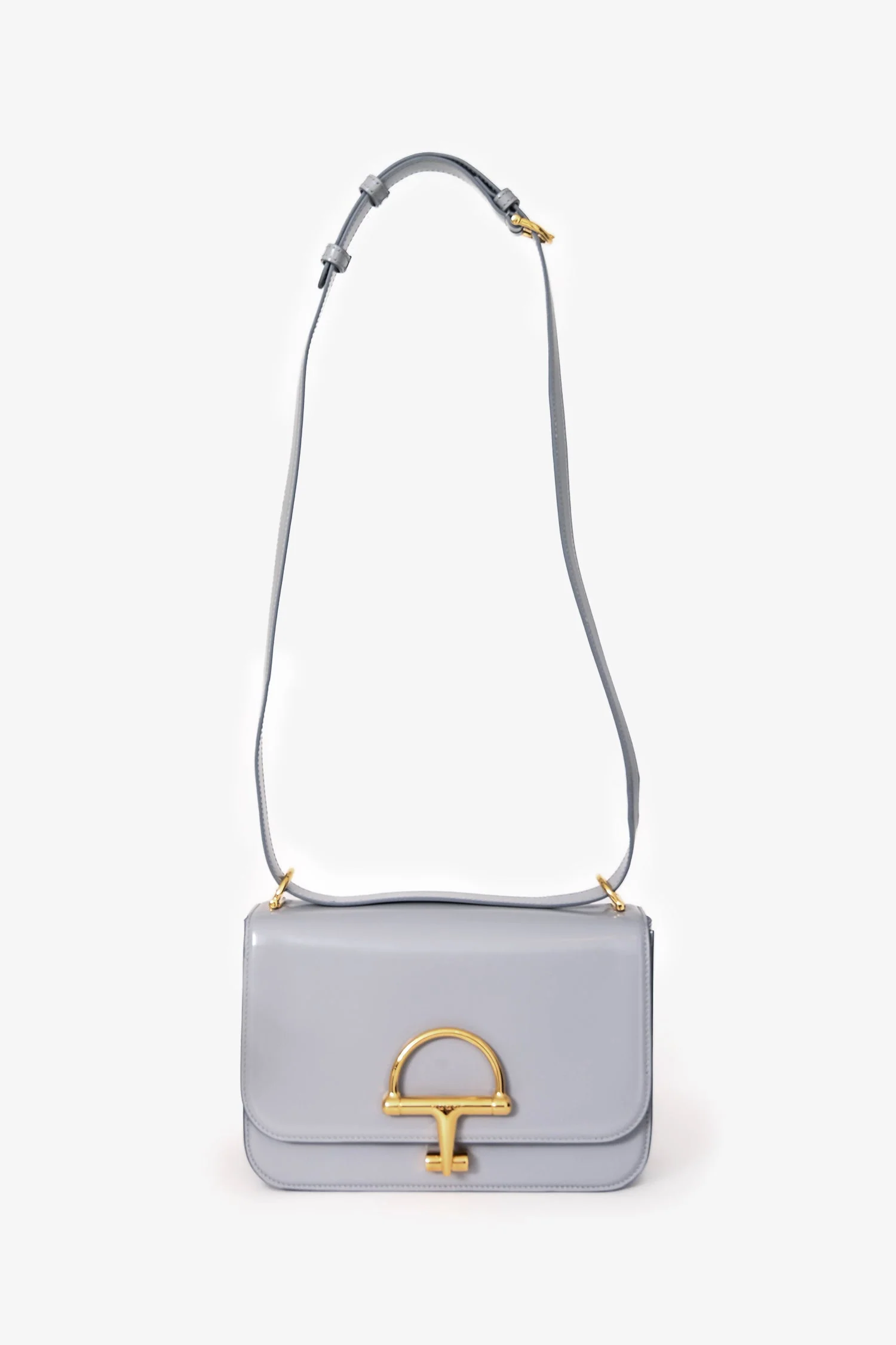 Gucci Grey Patent 'Siena' Small Shoulder Bag - Image 7