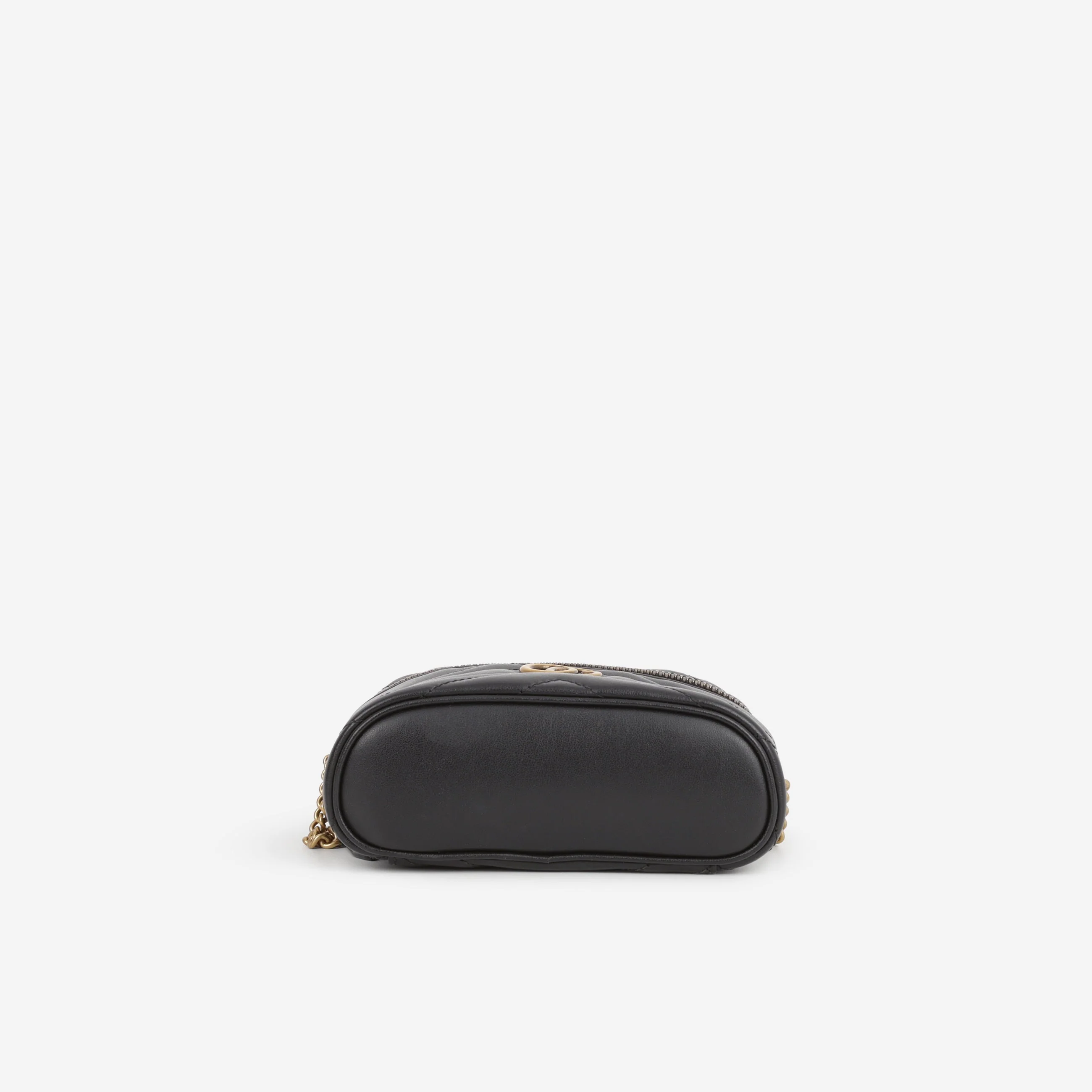 Gucci GG Mini Marmont Vanity Case - Black Matelasse Calfskin | Gold Hardware - Image 4