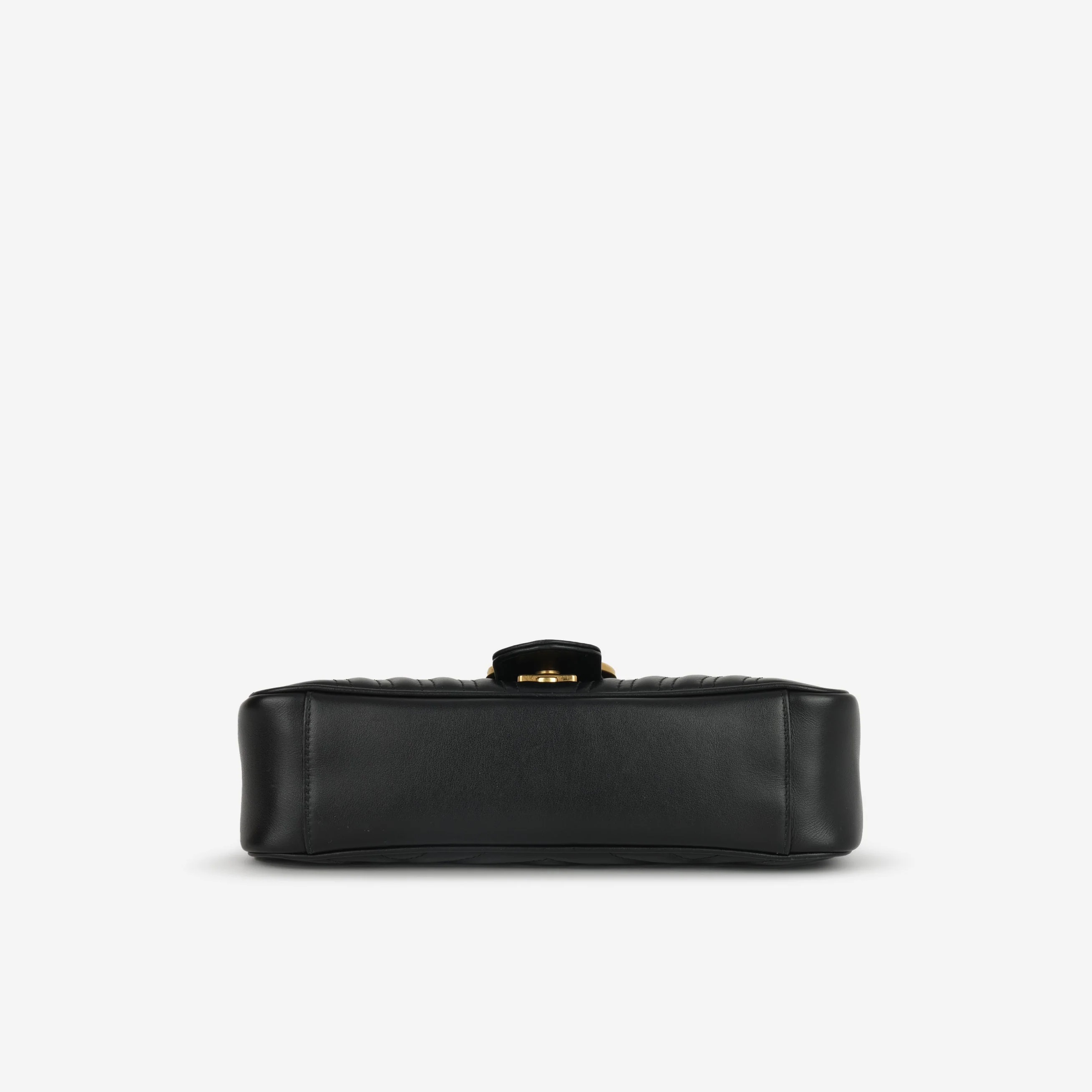 Gucci Medium GG Marmont - Black Calfskin | Gold Hardware - Image 4