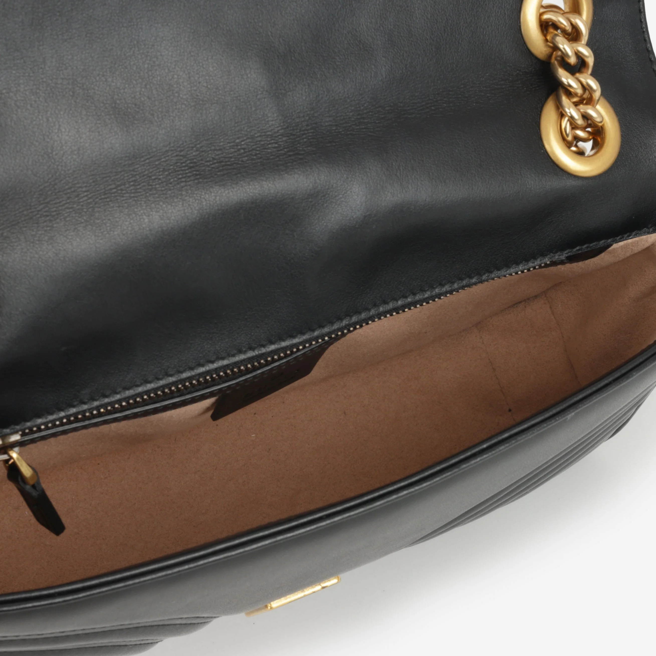 Gucci Medium GG Marmont - Black Calfskin | Gold Hardware - Image 5