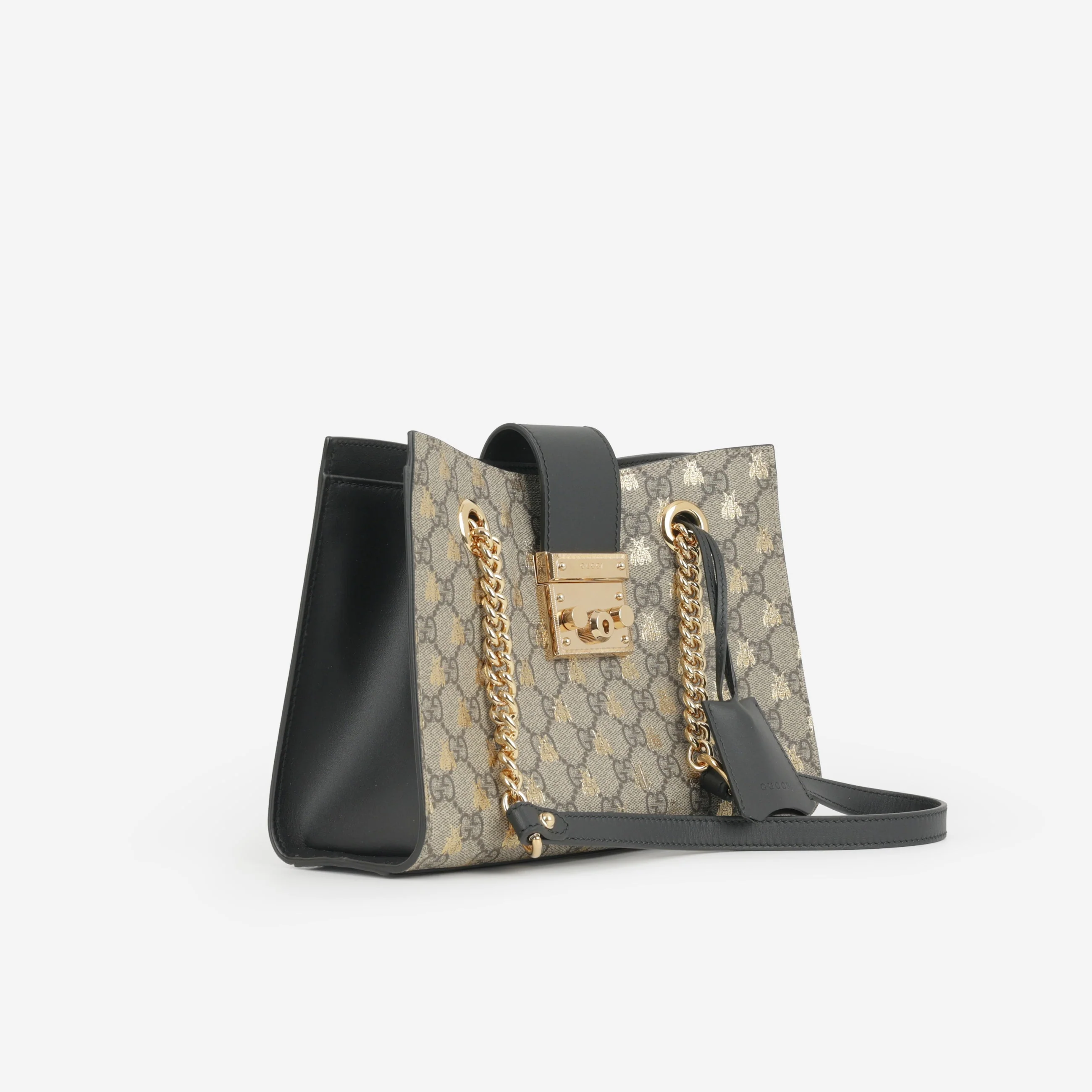 Gucci Padlock GG Supreme Bee Shoulder Bag - GG Supreme Canvas | Gold Hardware - Image 2