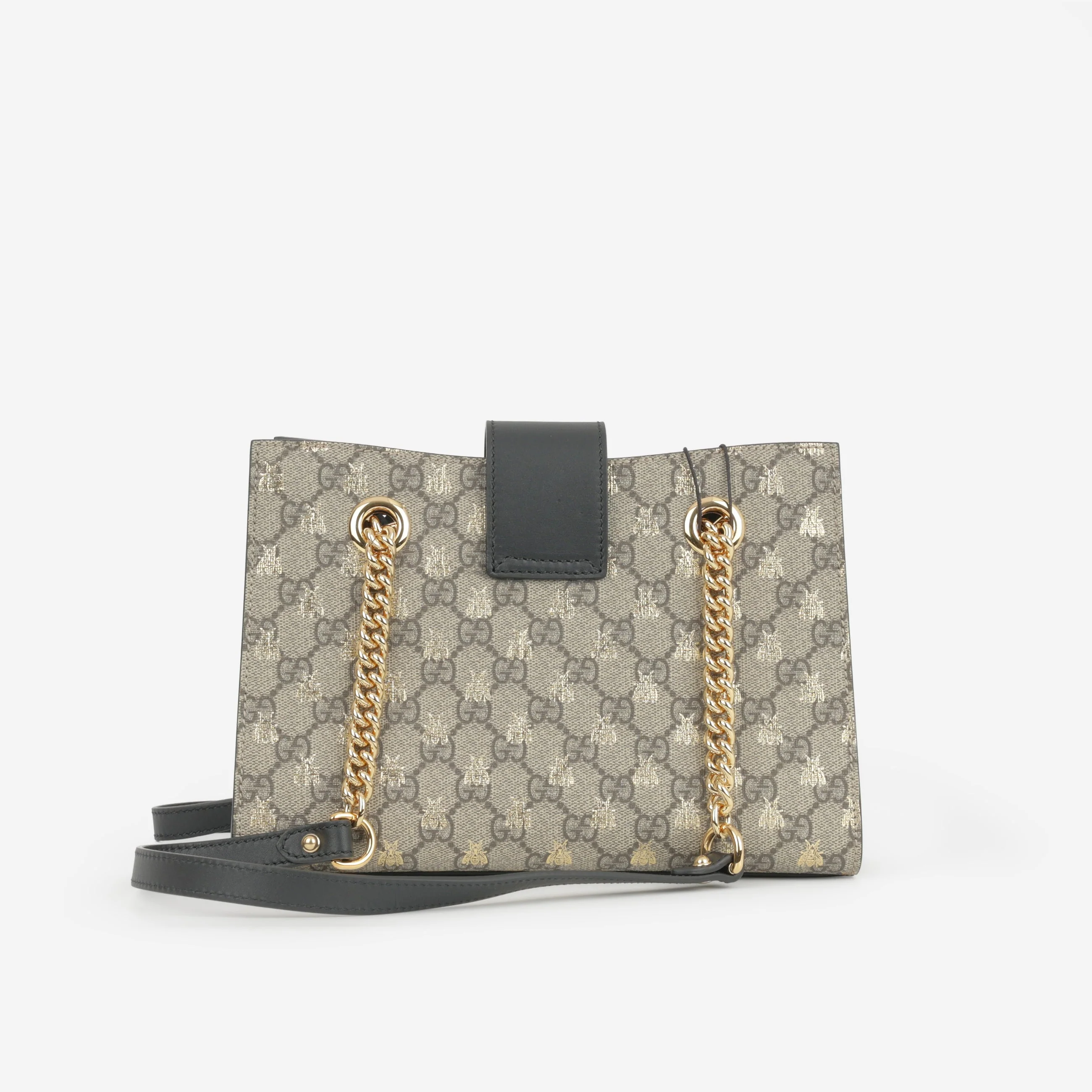 Gucci Padlock GG Supreme Bee Shoulder Bag - GG Supreme Canvas | Gold Hardware - Image 3