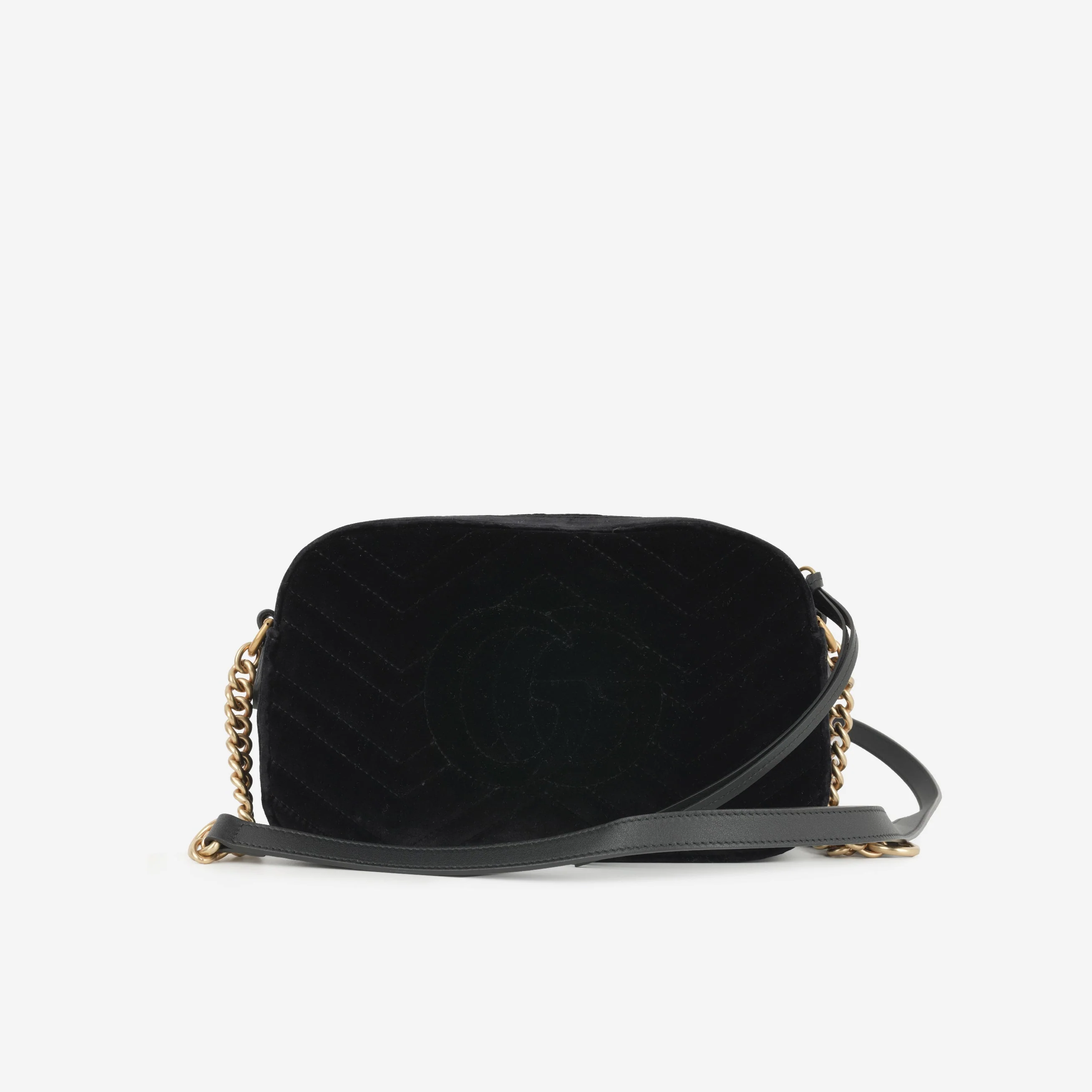 Gucci Small GG Marmont - Black Velvet | Gold Hardware - Image 3