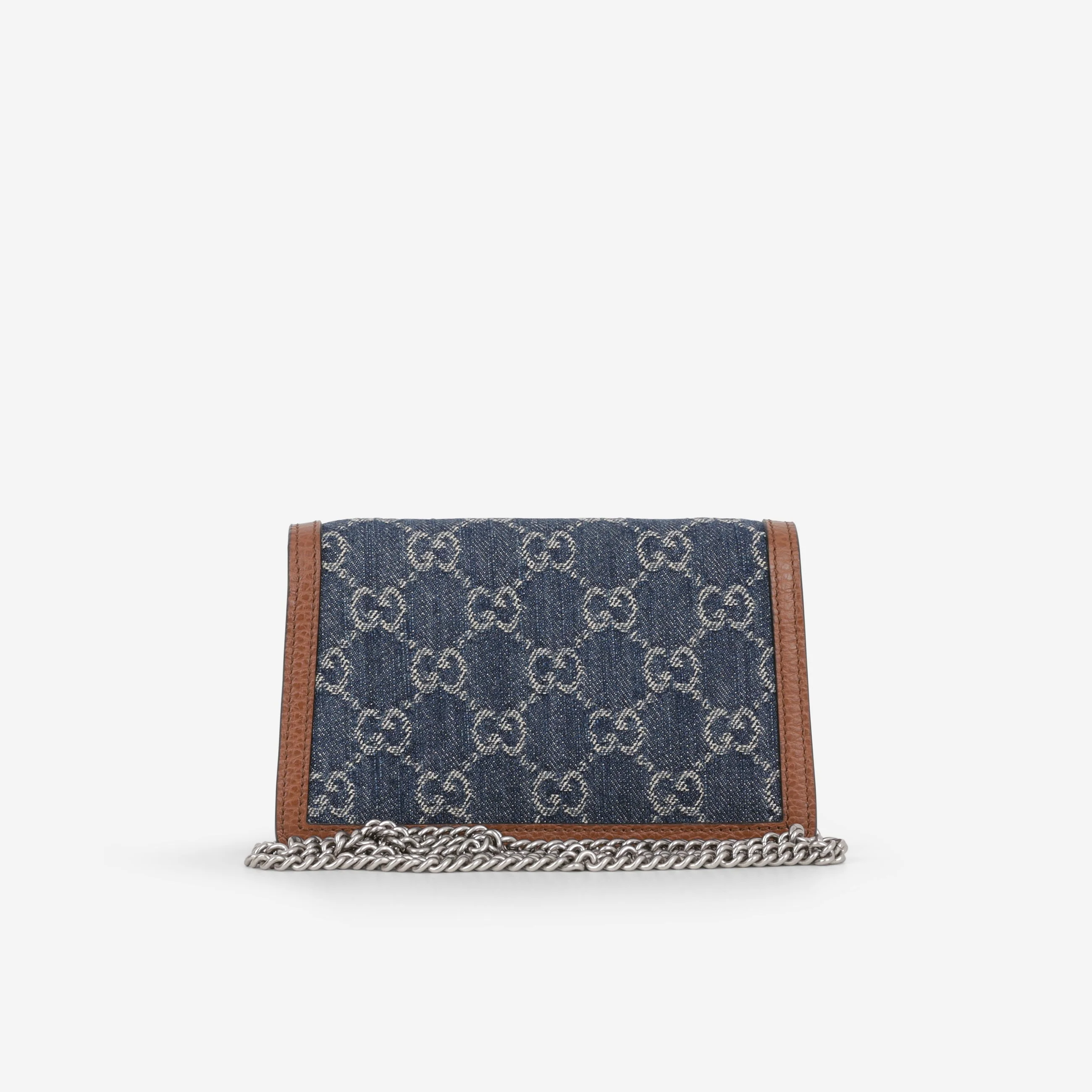 Gucci Super Mini Dionysus - Denim / Tan Calfskin | Silver Hardware - Image 3