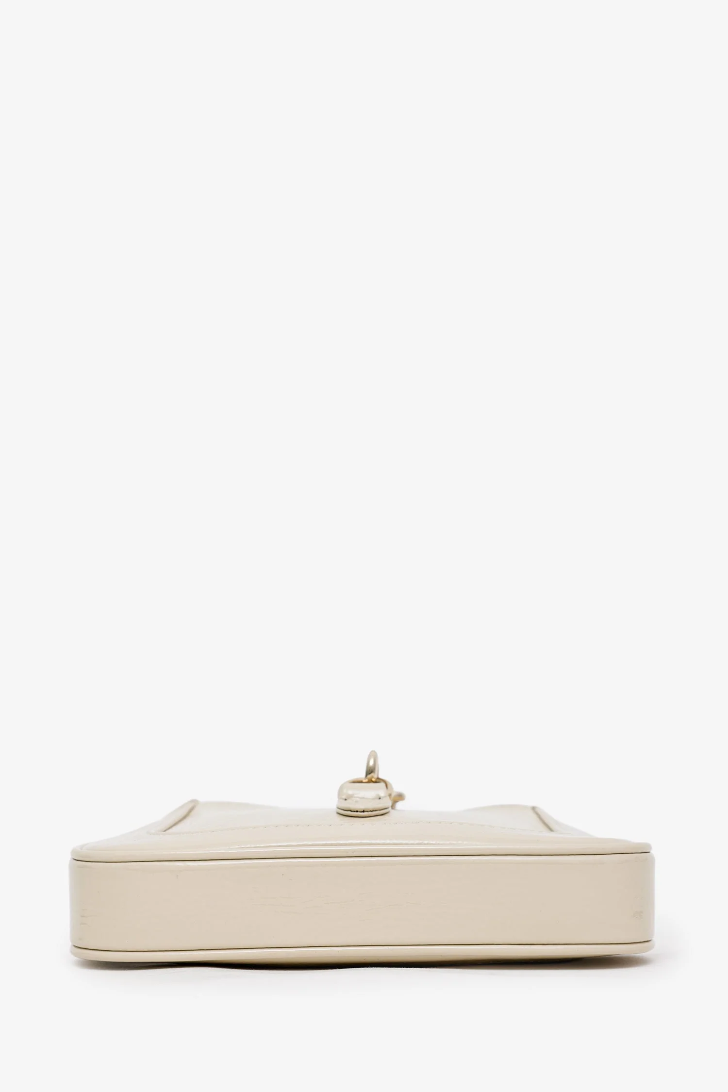 Gucci Ivory Patent Leather Mini Jackie Notte Chain Bag - Image 5