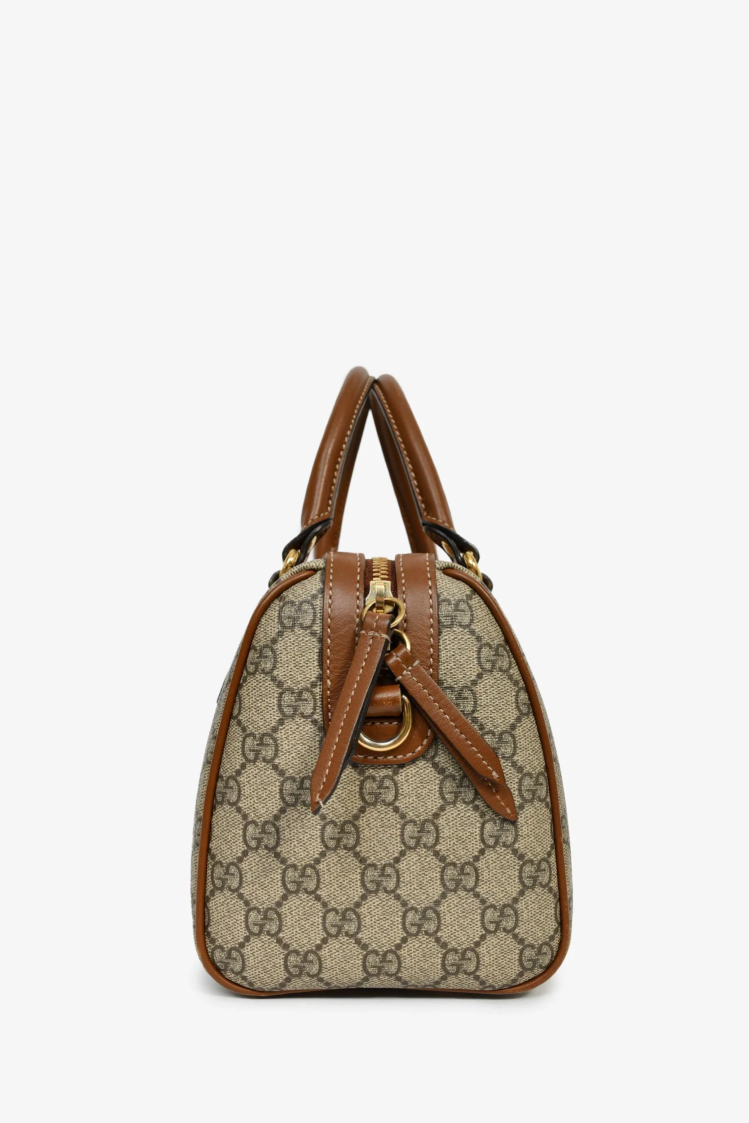 Gucci Limited Edition GG Supreme Butterfly Embroidered Boston Bag - Image 3