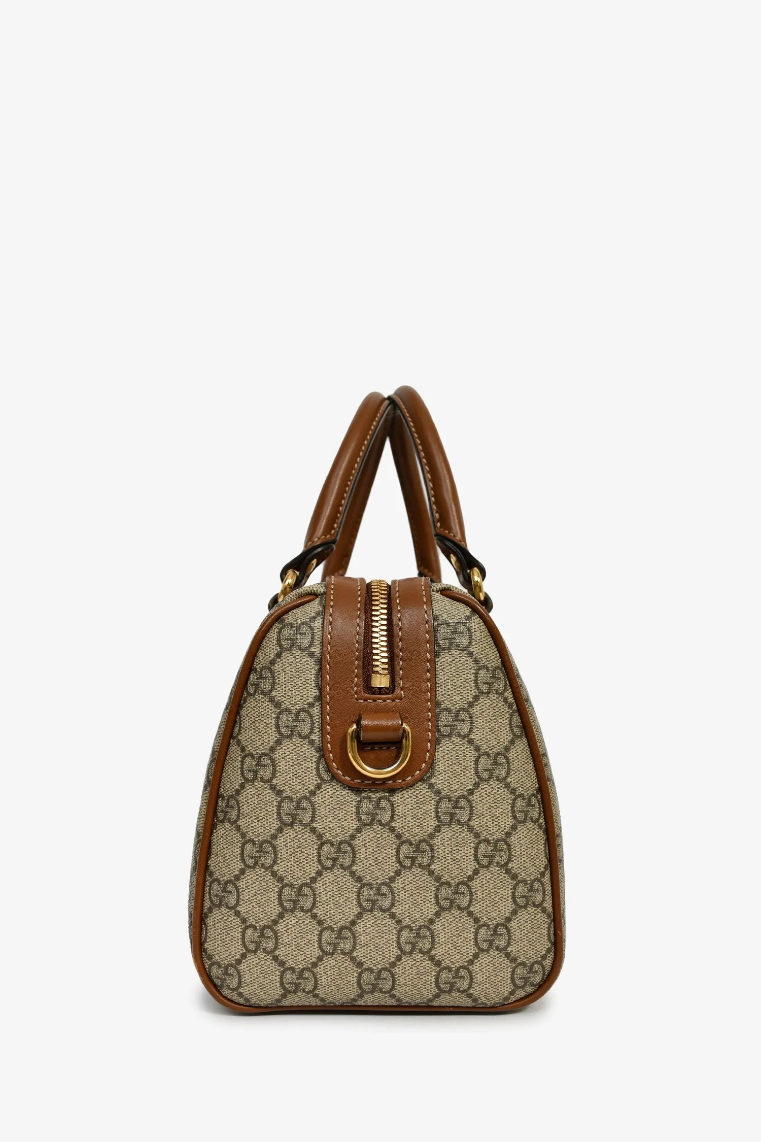 Gucci Limited Edition GG Supreme Butterfly Embroidered Boston Bag - Image 4
