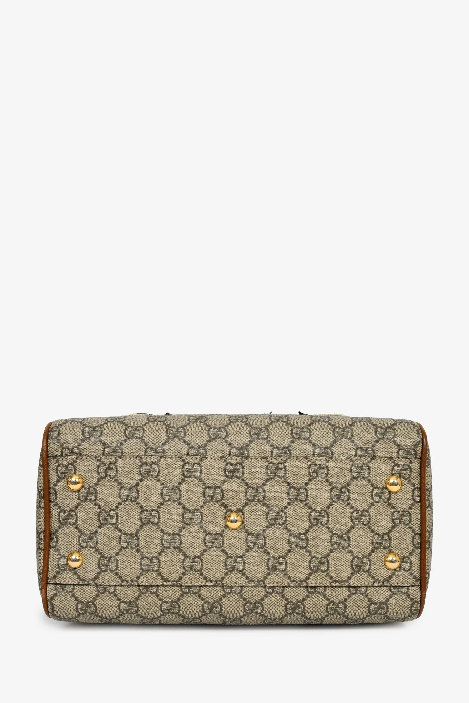 Gucci Limited Edition GG Supreme Butterfly Embroidered Boston Bag - Image 5