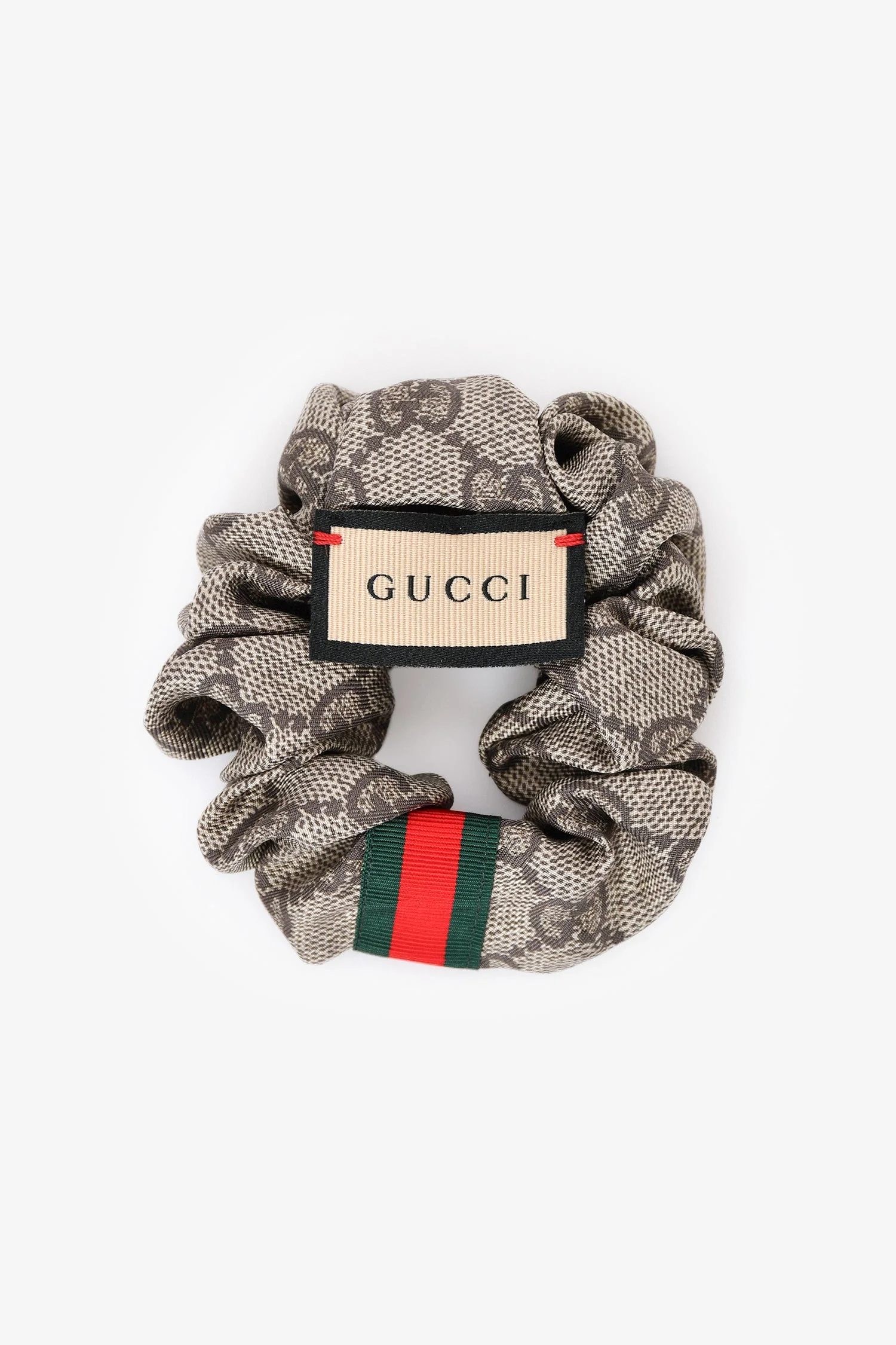 Gucci Monogram Web Silk Scrunchie - Image 2