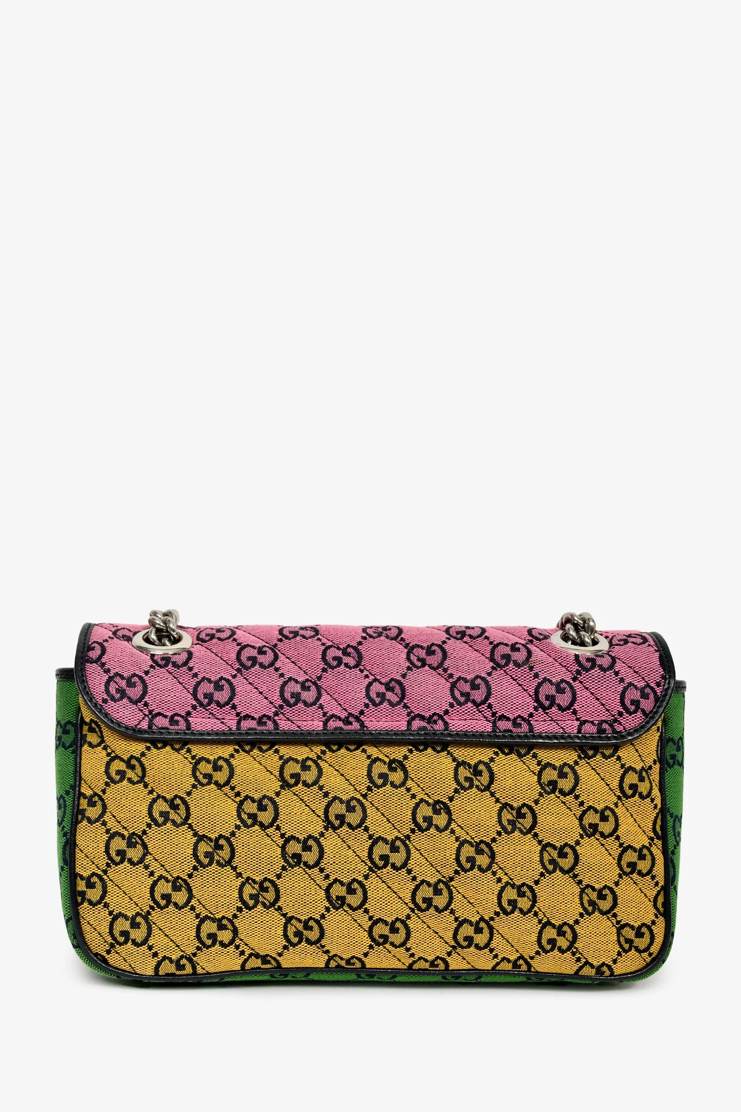 Gucci Multicolour Canvas Marmont GG Medium Crossbody Bag - Image 2
