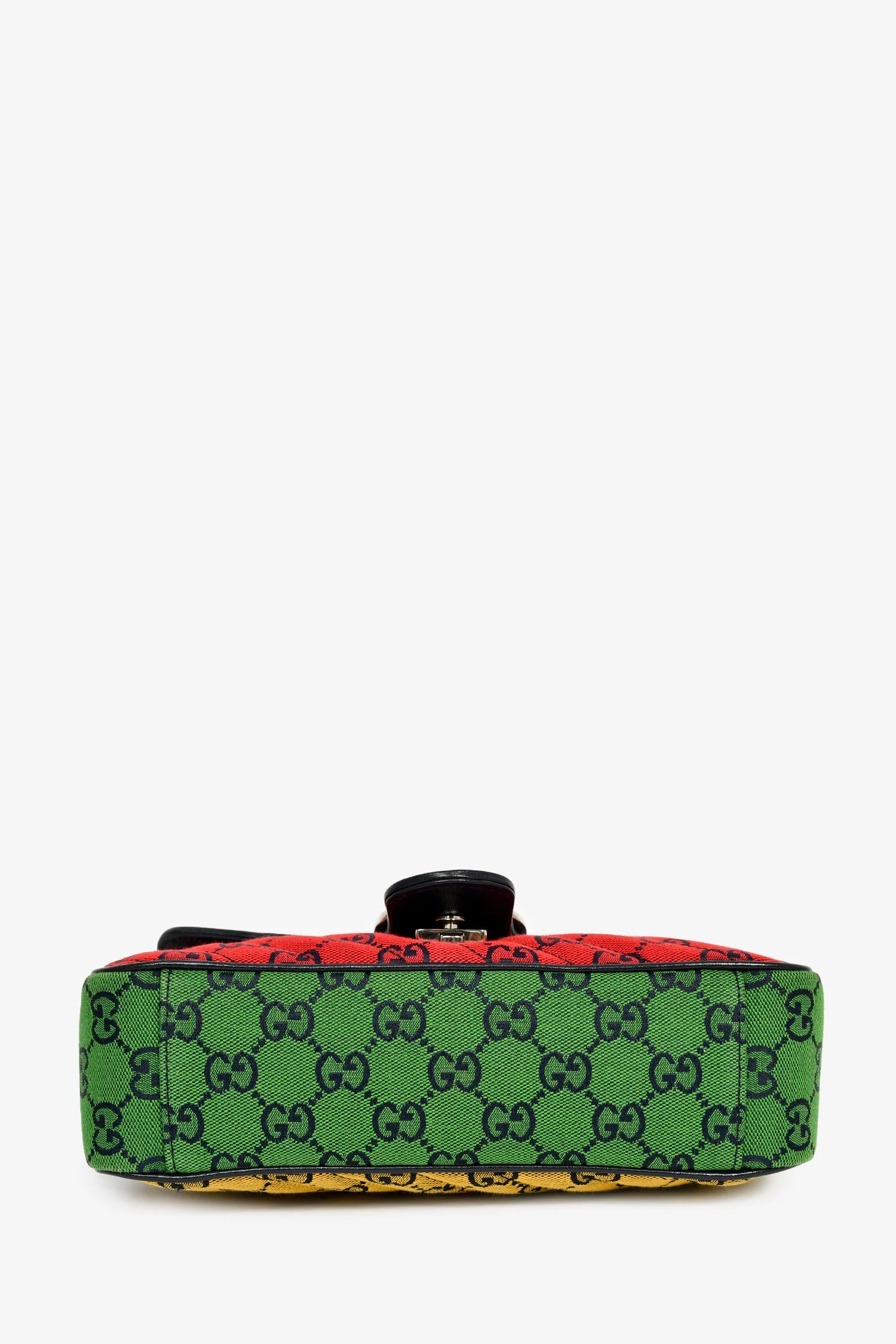 Gucci Multicolour Canvas Marmont GG Medium Crossbody Bag - Image 5
