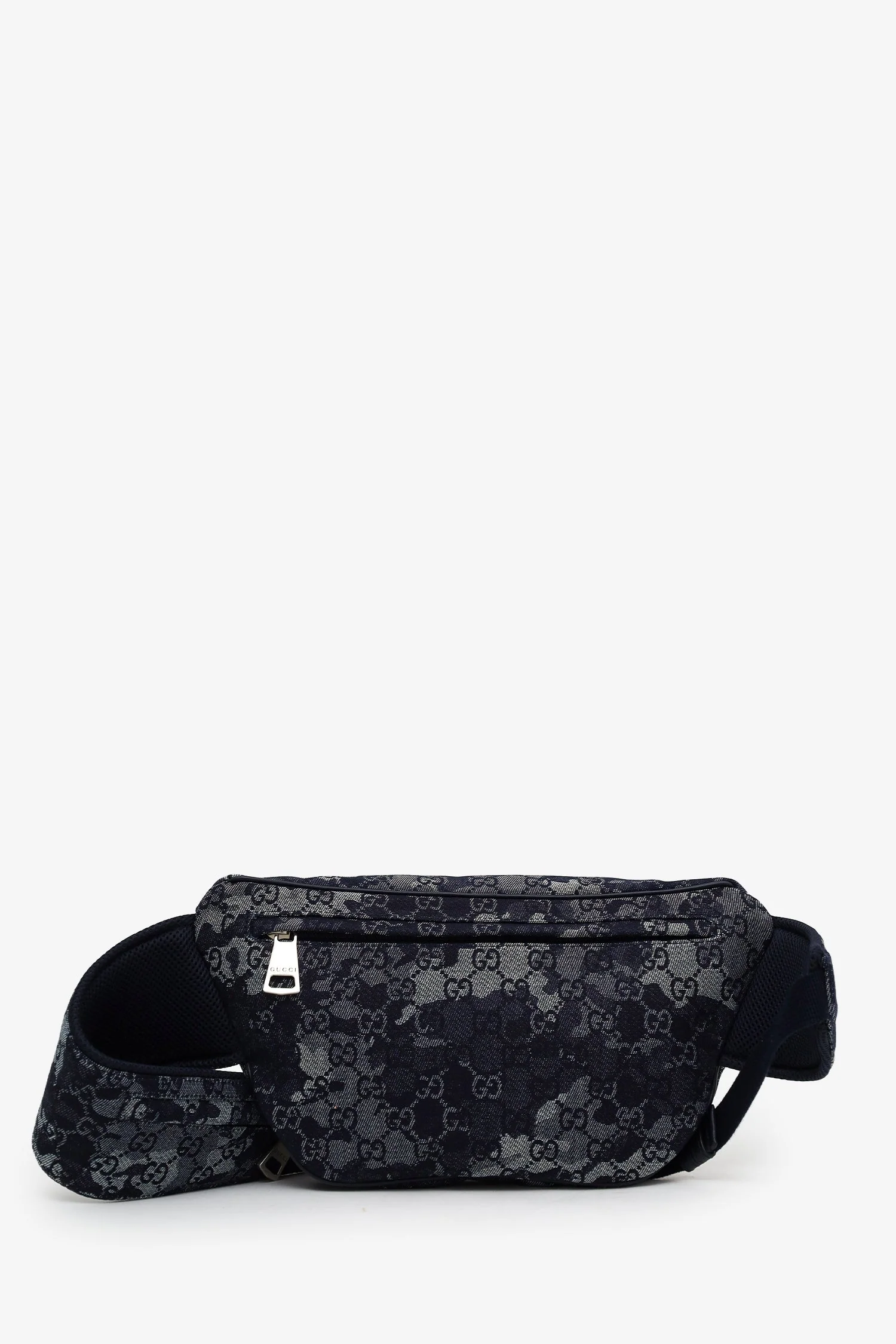 Gucci Navy Denim Camouflage Belt Bag - Image 2
