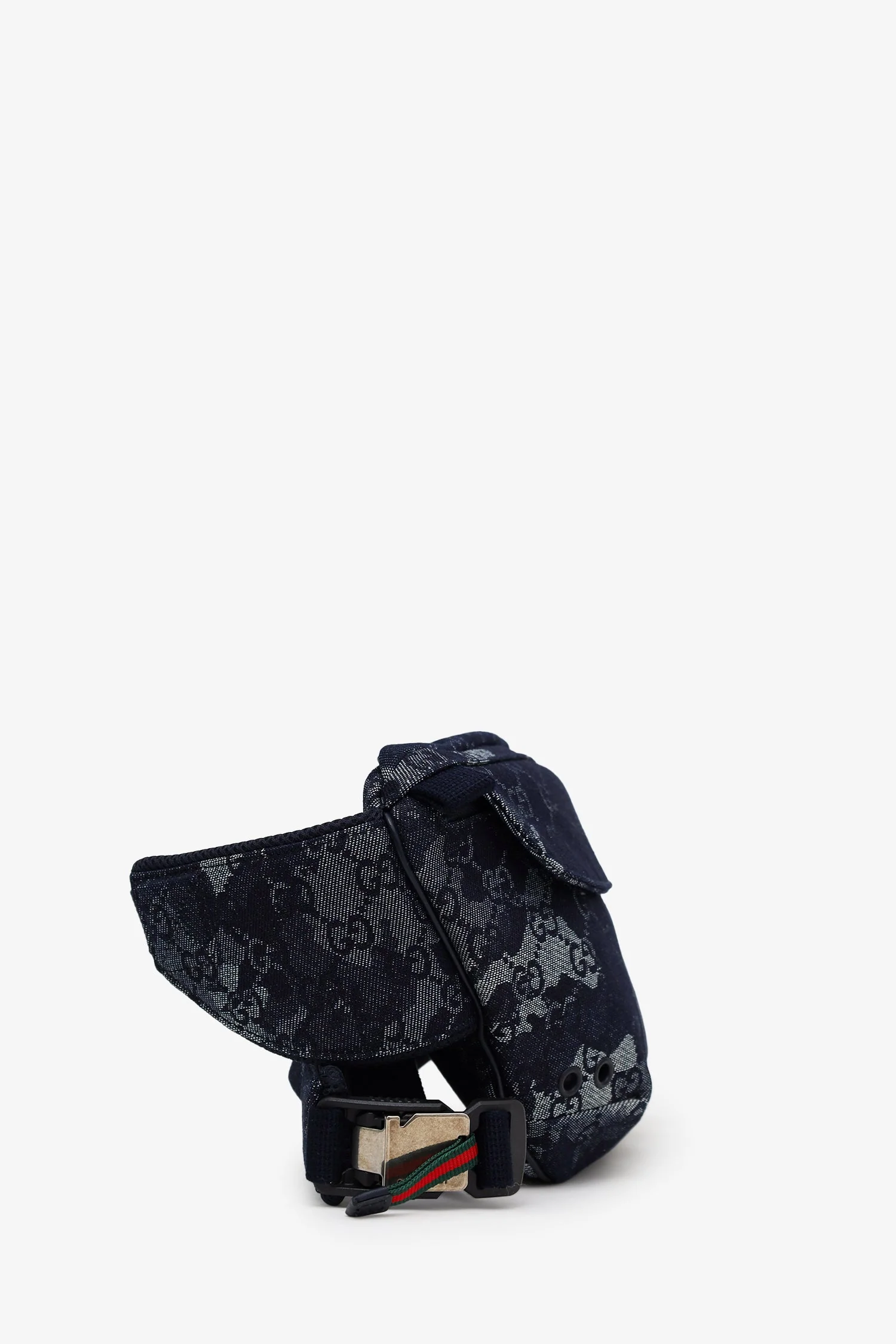 Gucci Navy Denim Camouflage Belt Bag - Image 3