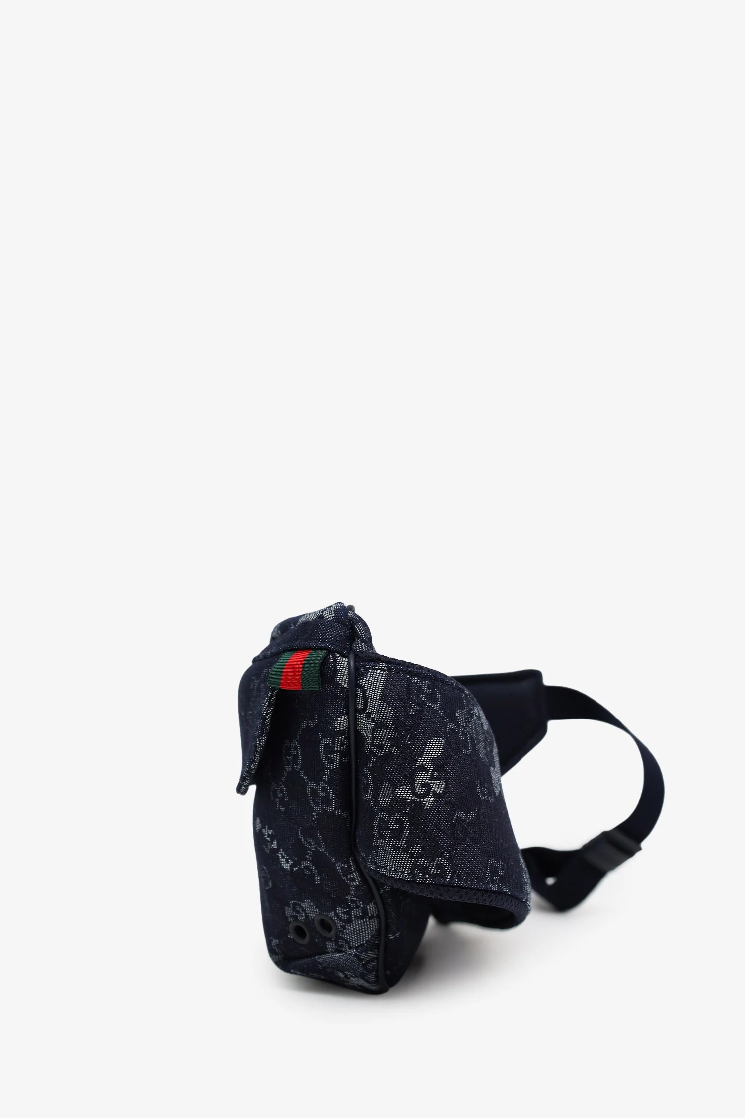 Gucci Navy Denim Camouflage Belt Bag - Image 4