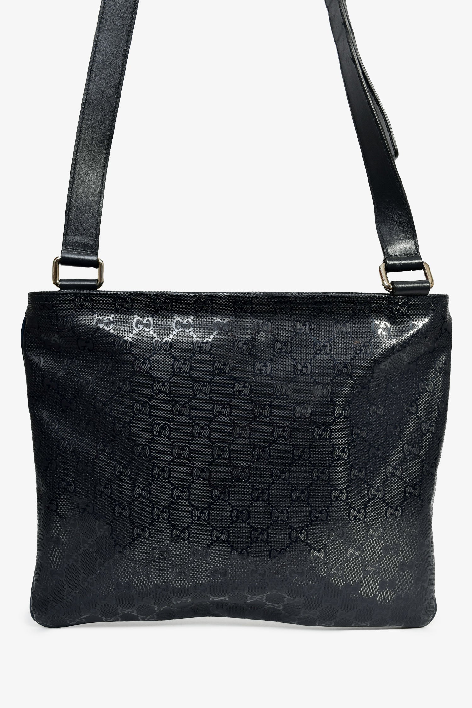 Gucci Navy GG Logo 'Imprime' Messenger Bag - Image 2