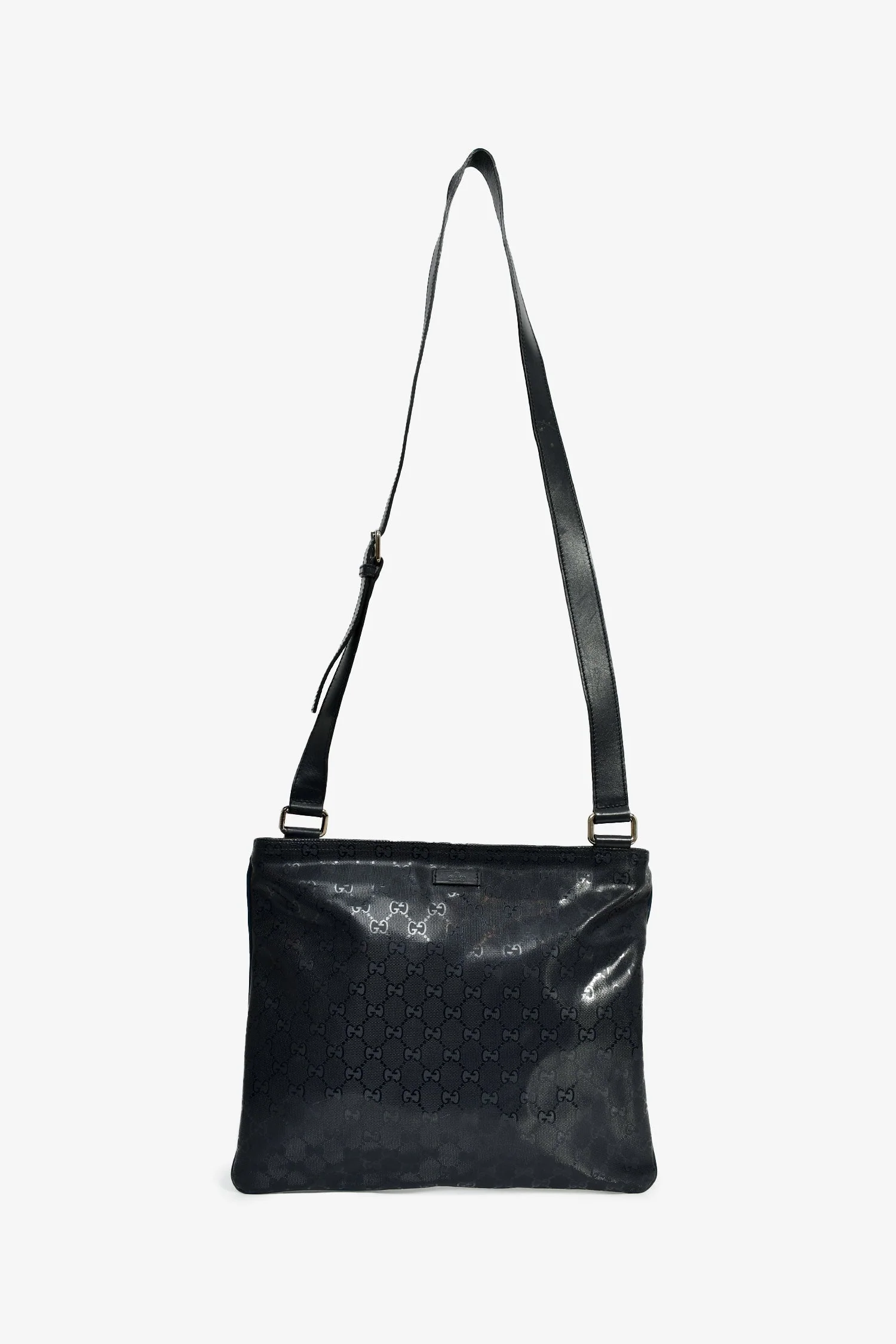 Gucci Navy GG Logo 'Imprime' Messenger Bag - Image 7