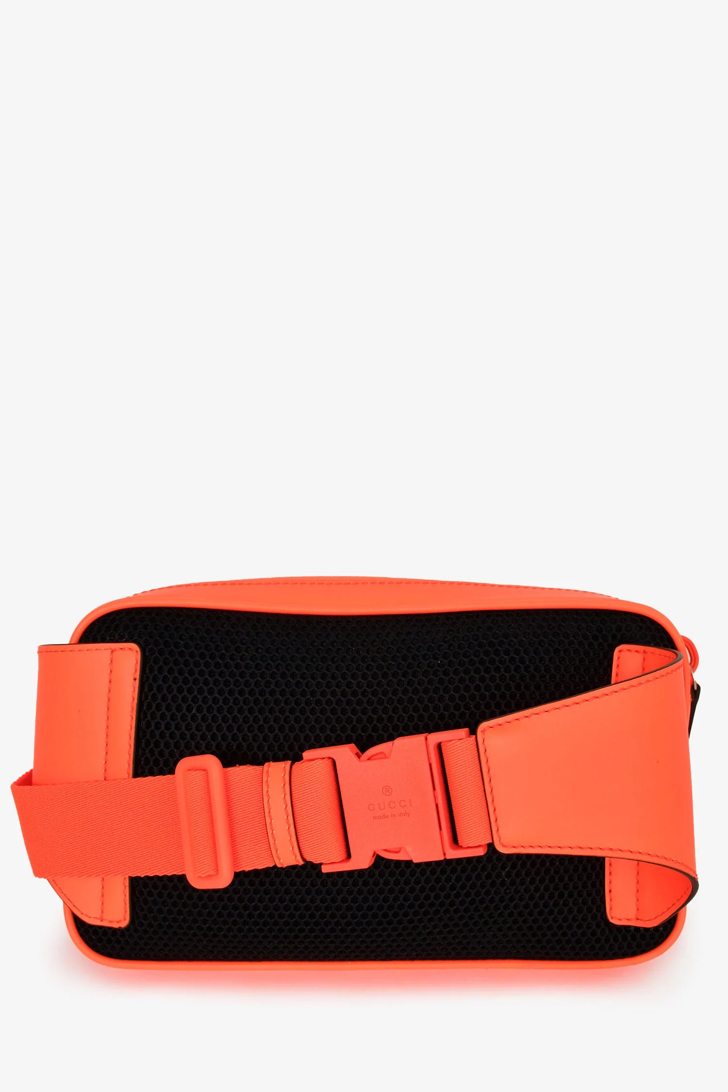 Gucci Neon Orange Leather GG Marmont Belt Bag - Image 2