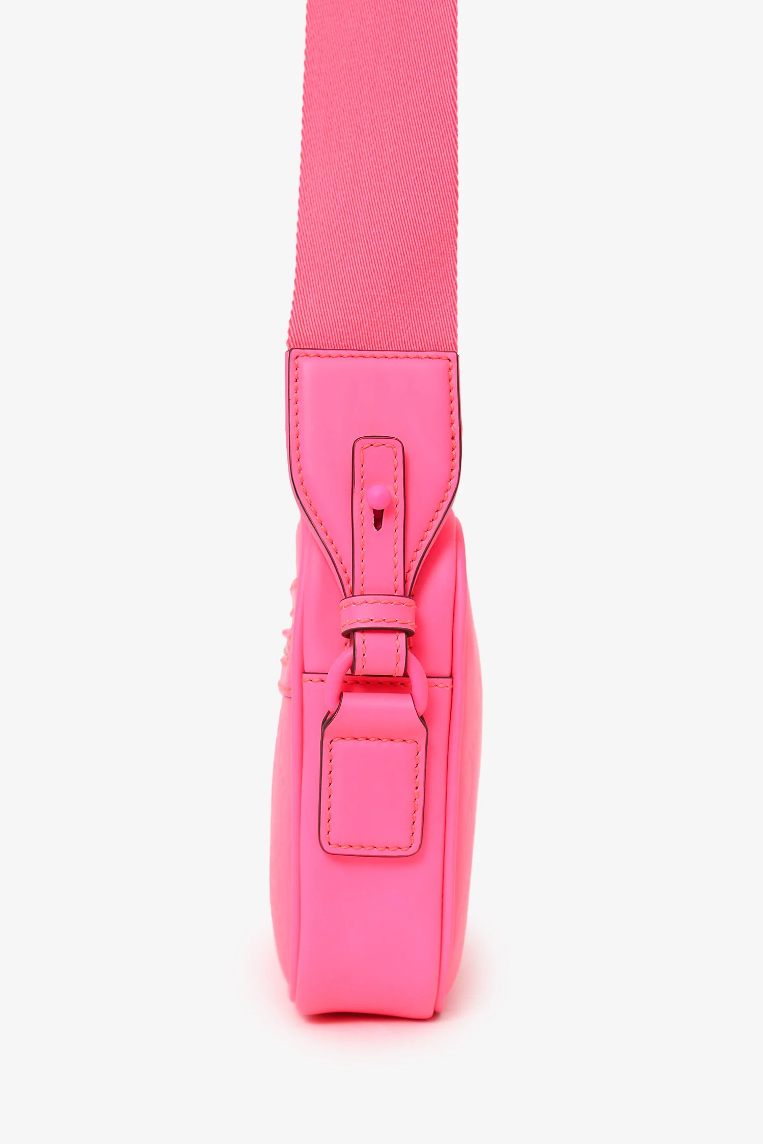 Gucci Neon Pink Rubber-Effect Crossbody Bag - Image 4
