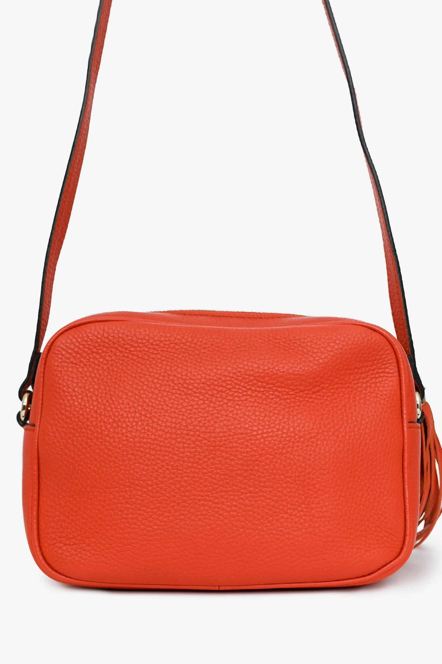 Gucci Orange Leather Soho Disco Crossbody - Image 2