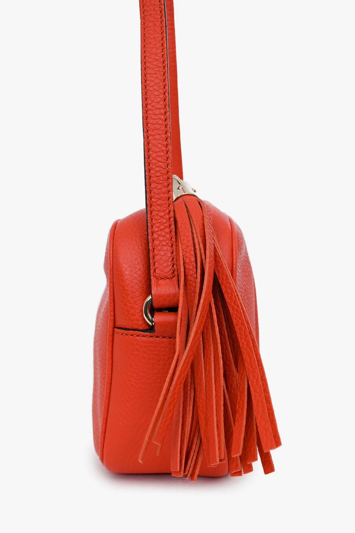 Gucci Orange Leather Soho Disco Crossbody - Image 3