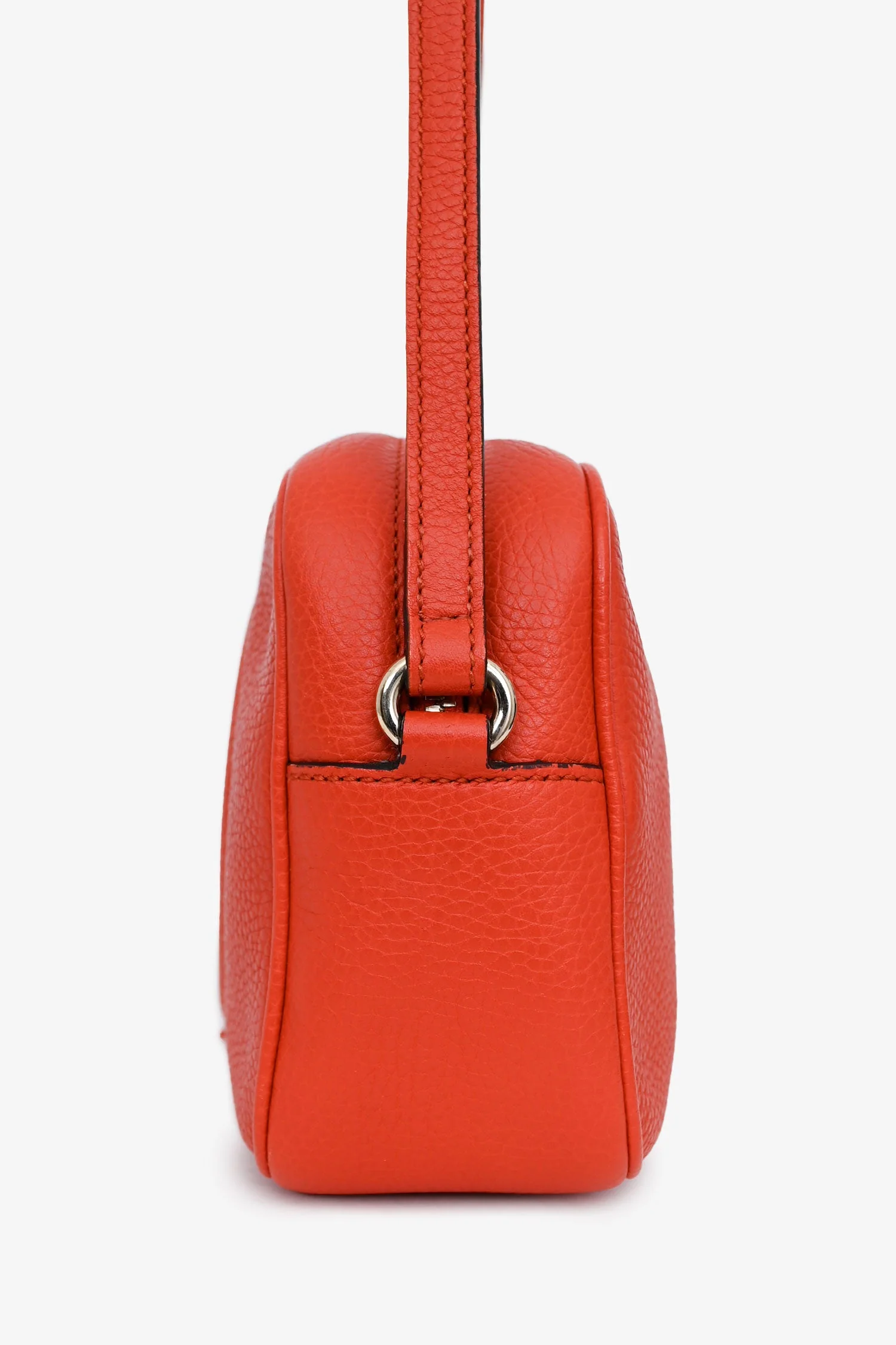 Gucci Orange Leather Soho Disco Crossbody - Image 4