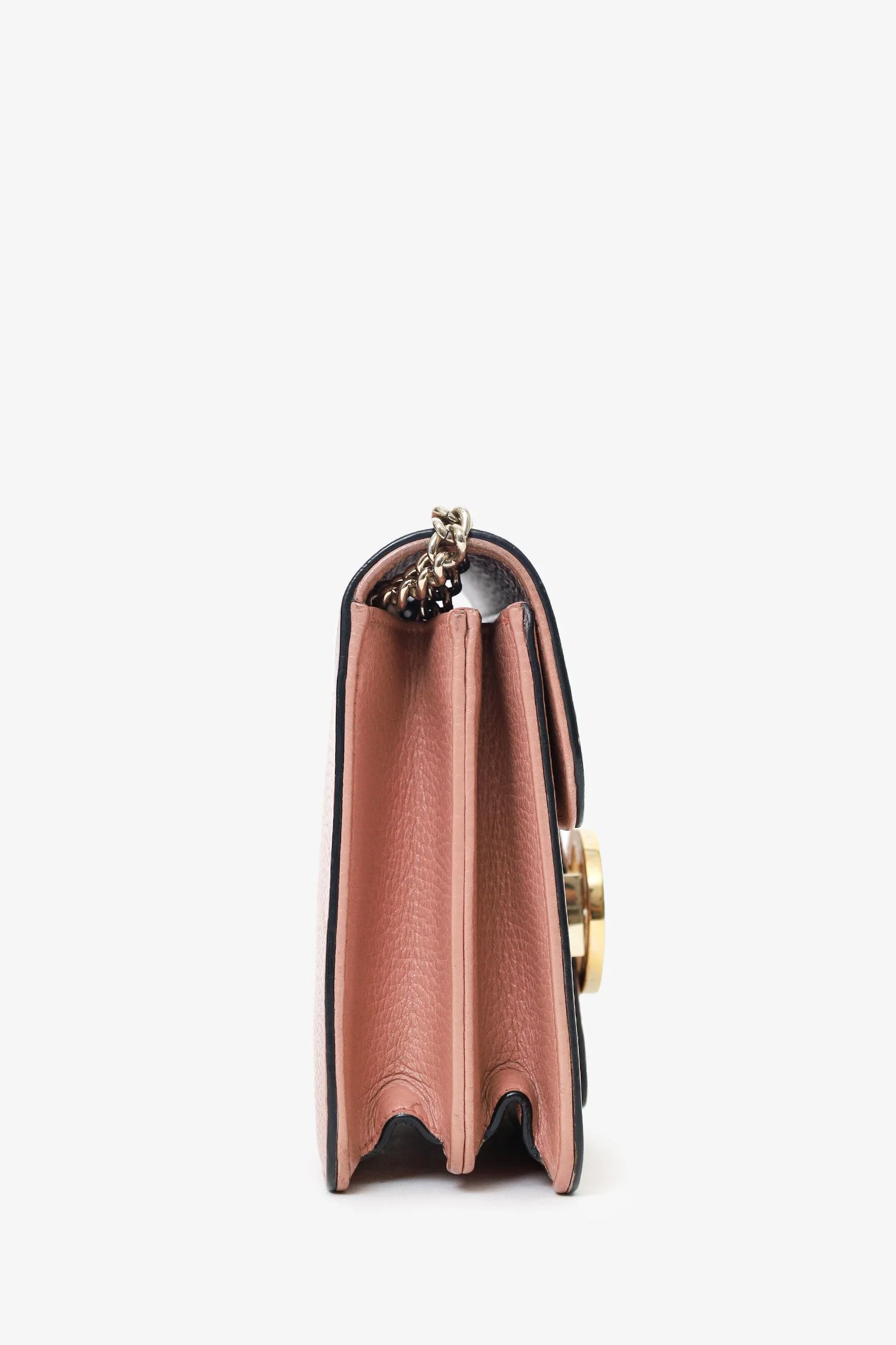 Gucci Pink Leather  Interlocking G Small Dollar Bag - Image 3