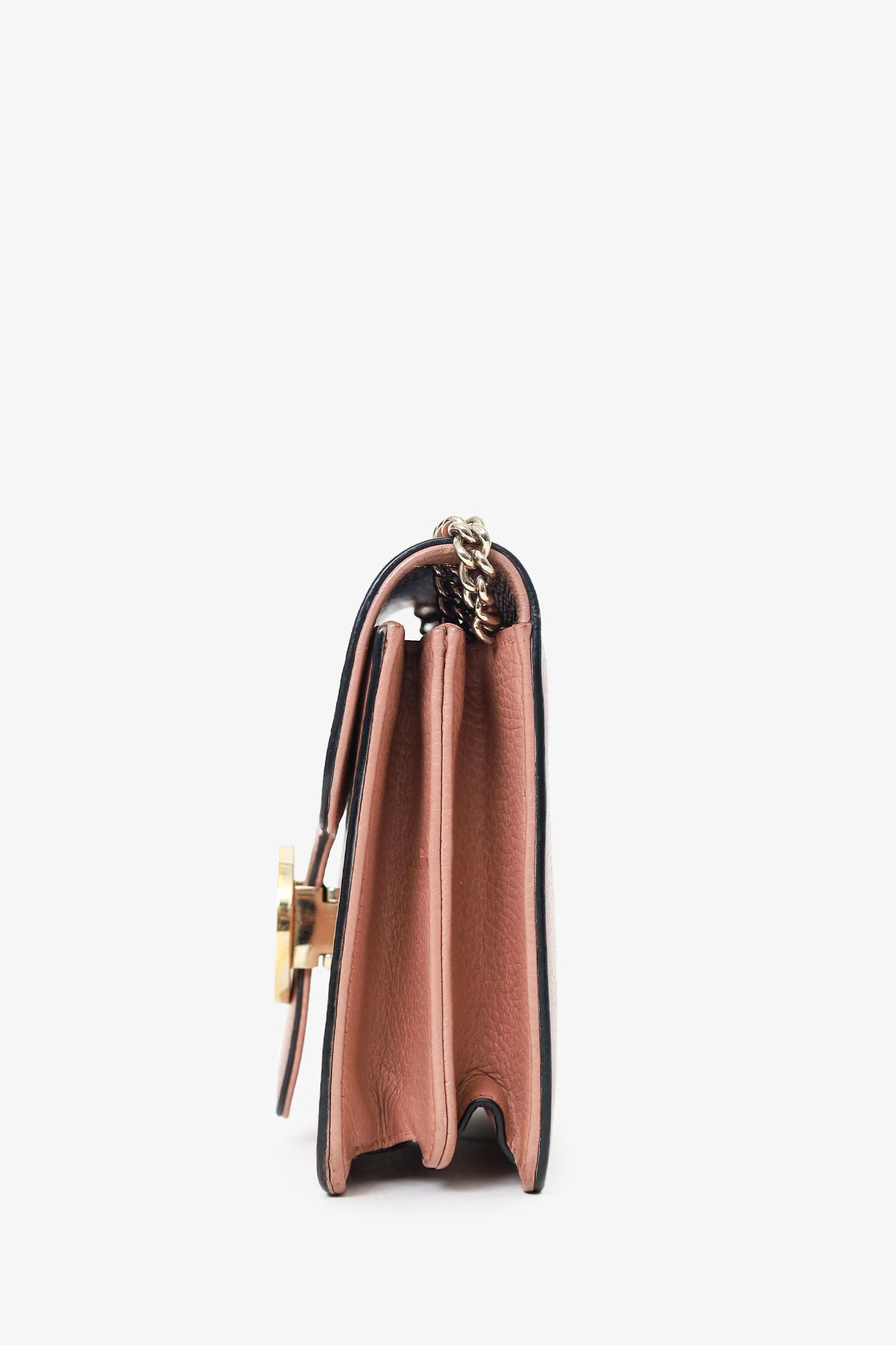 Gucci Pink Leather  Interlocking G Small Dollar Bag - Image 4