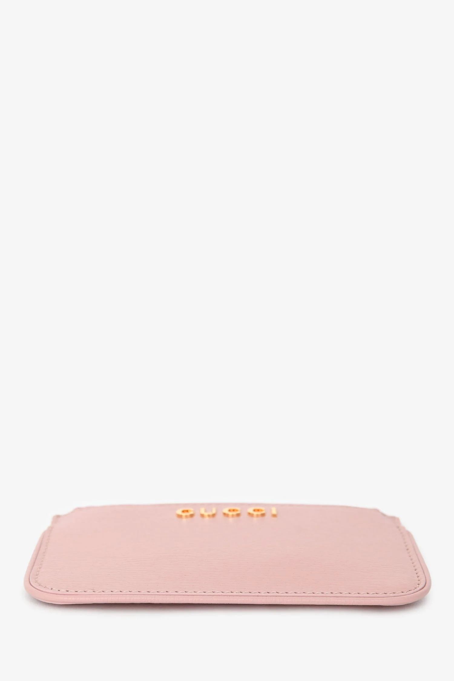 Gucci Pink Leather Logo Zip Wallet with Keychain - Image 5