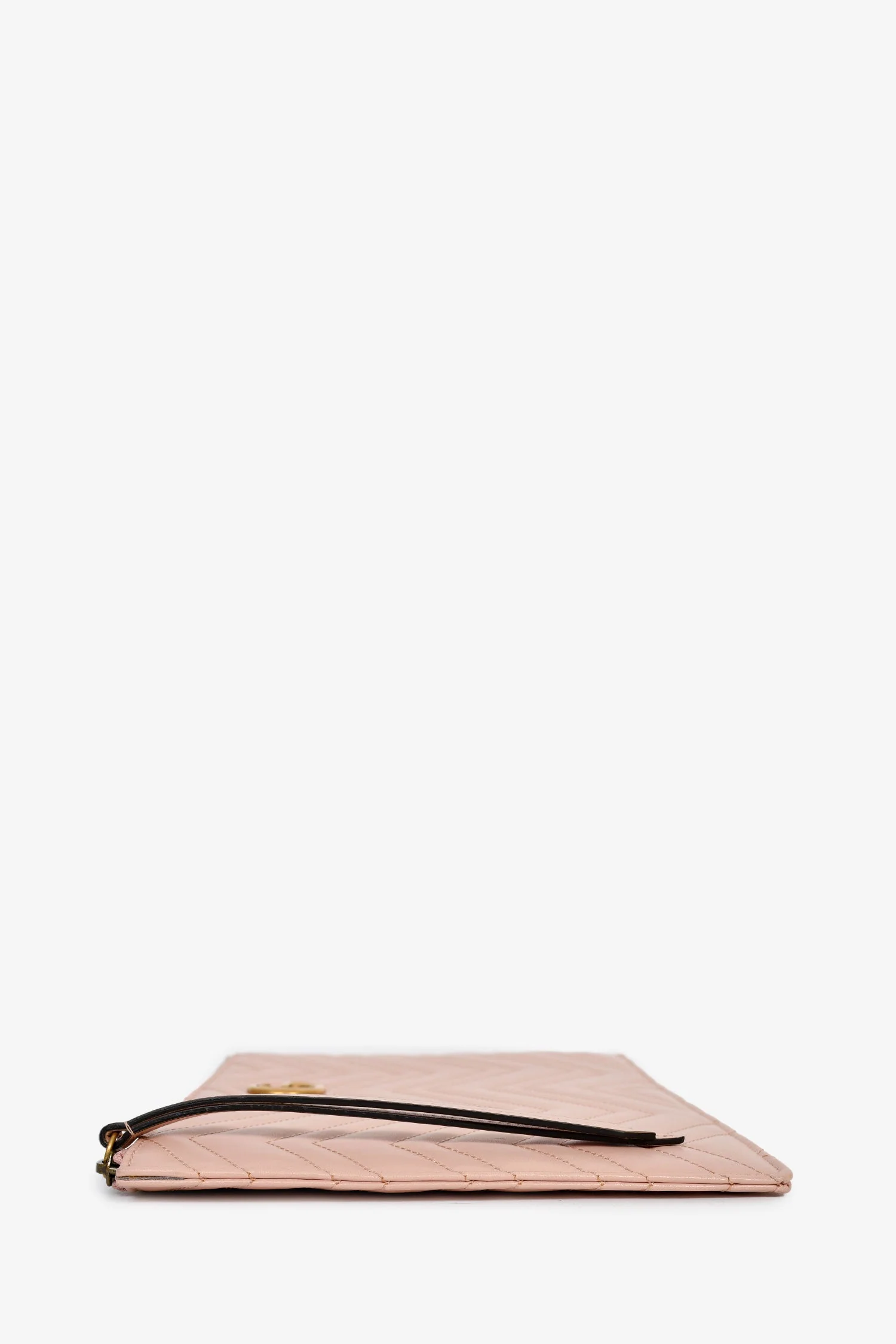 Gucci Pink Leather Marmont GG Zip Pouch - Image 4