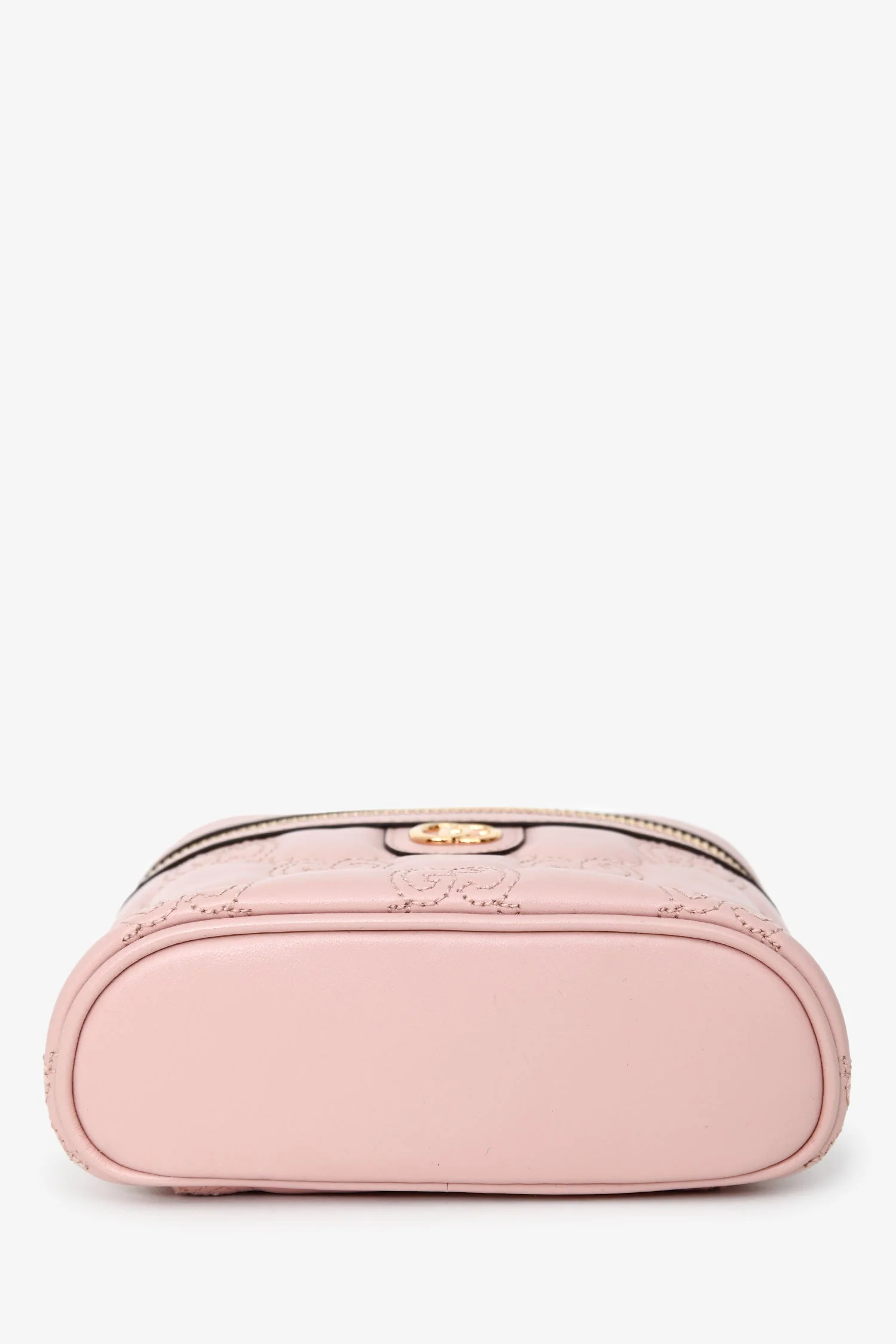 Gucci Pink Leather Matelasse GG Vanity Mini Top Handle Bag - Image 5
