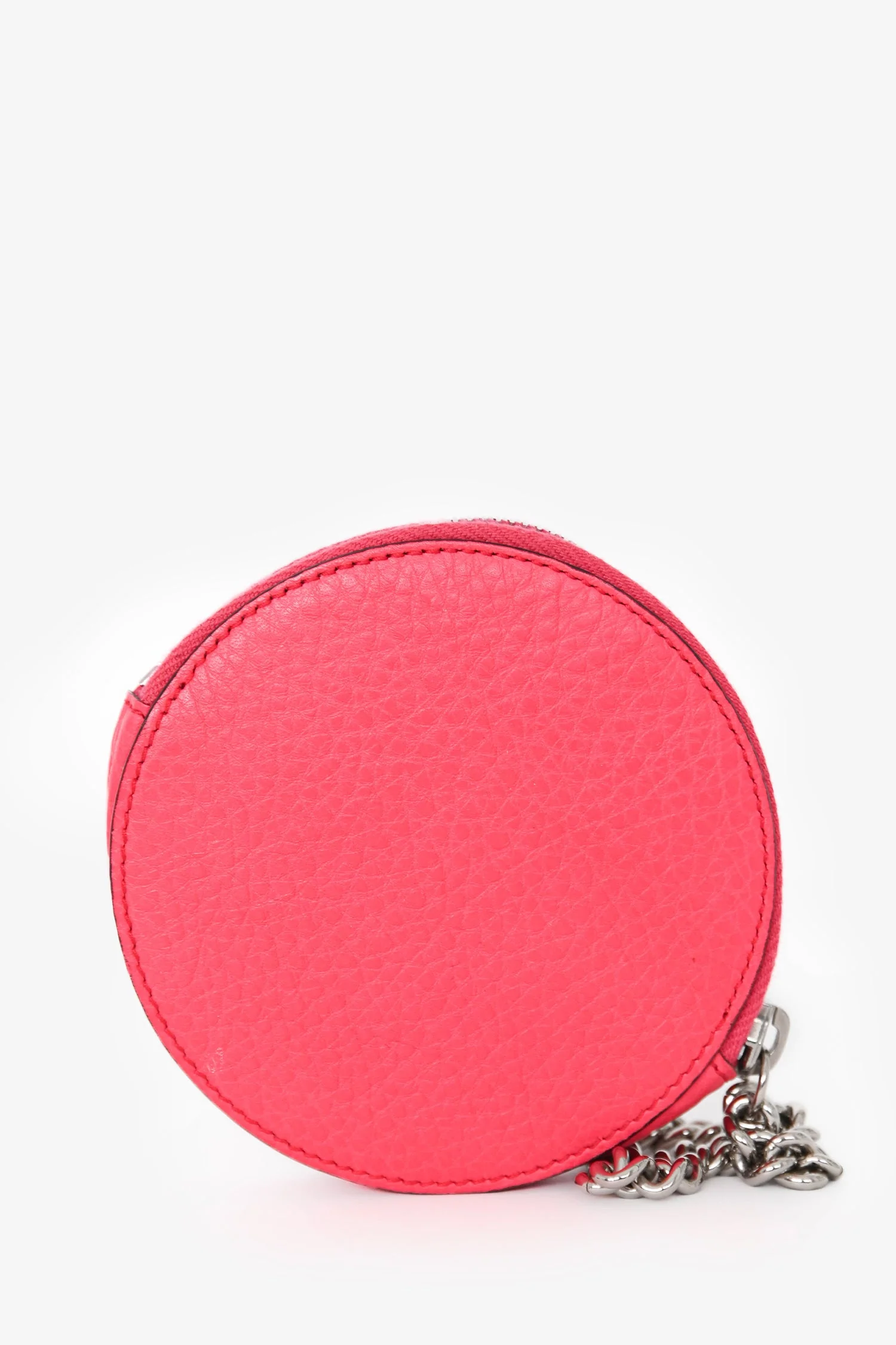 Gucci Pink Leather Round GG Coin Pouch - Image 2