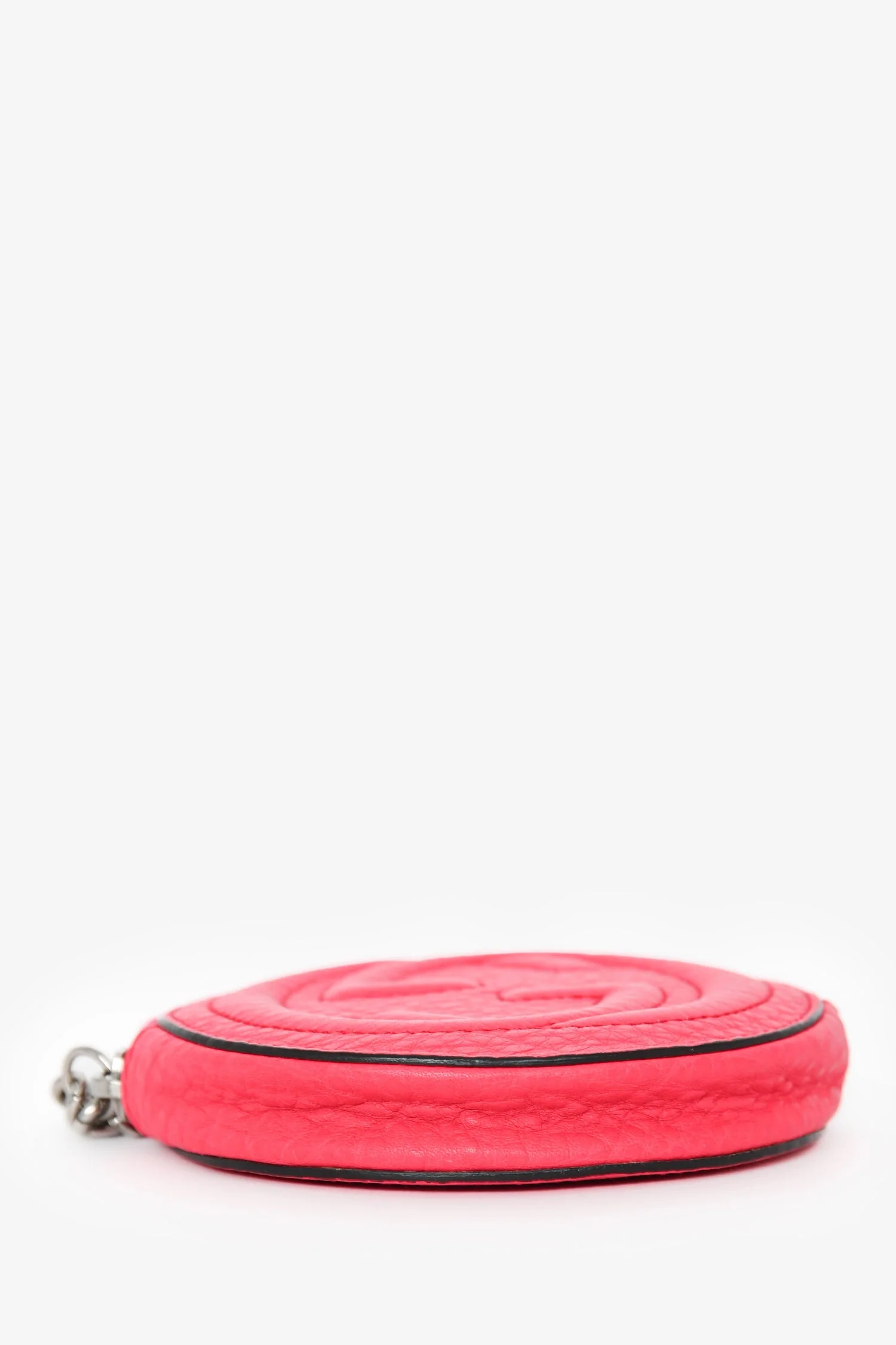 Gucci Pink Leather Round GG Coin Pouch - Image 5