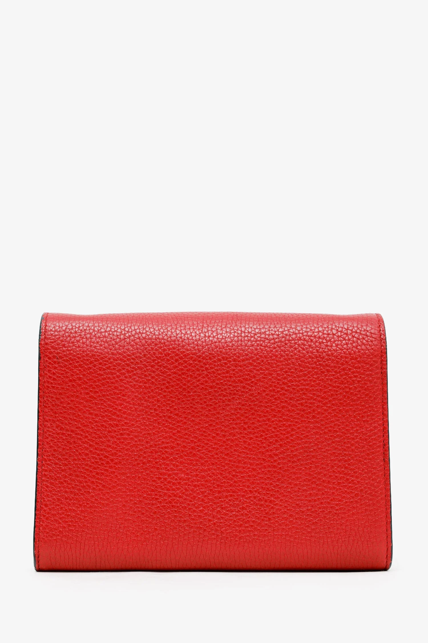 Gucci Red Calfskin GG Marmont Chain Wallet - Image 2
