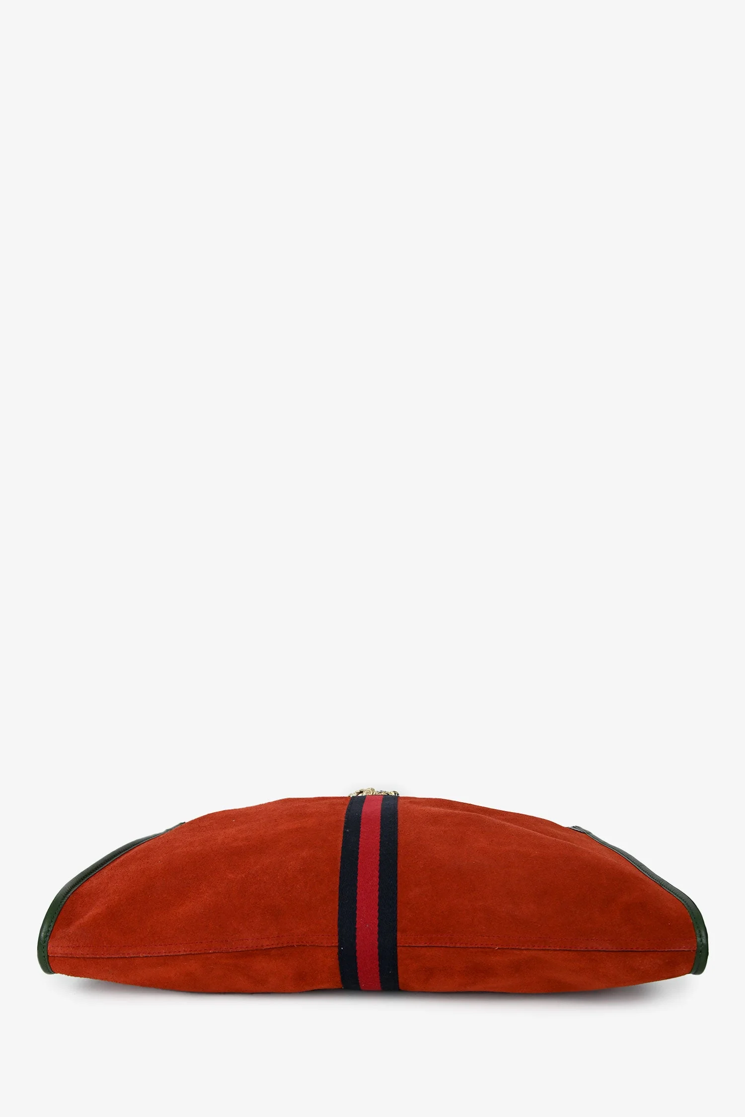 Gucci Red/Green Suede/Leather Rajah Tote Bag - Image 5