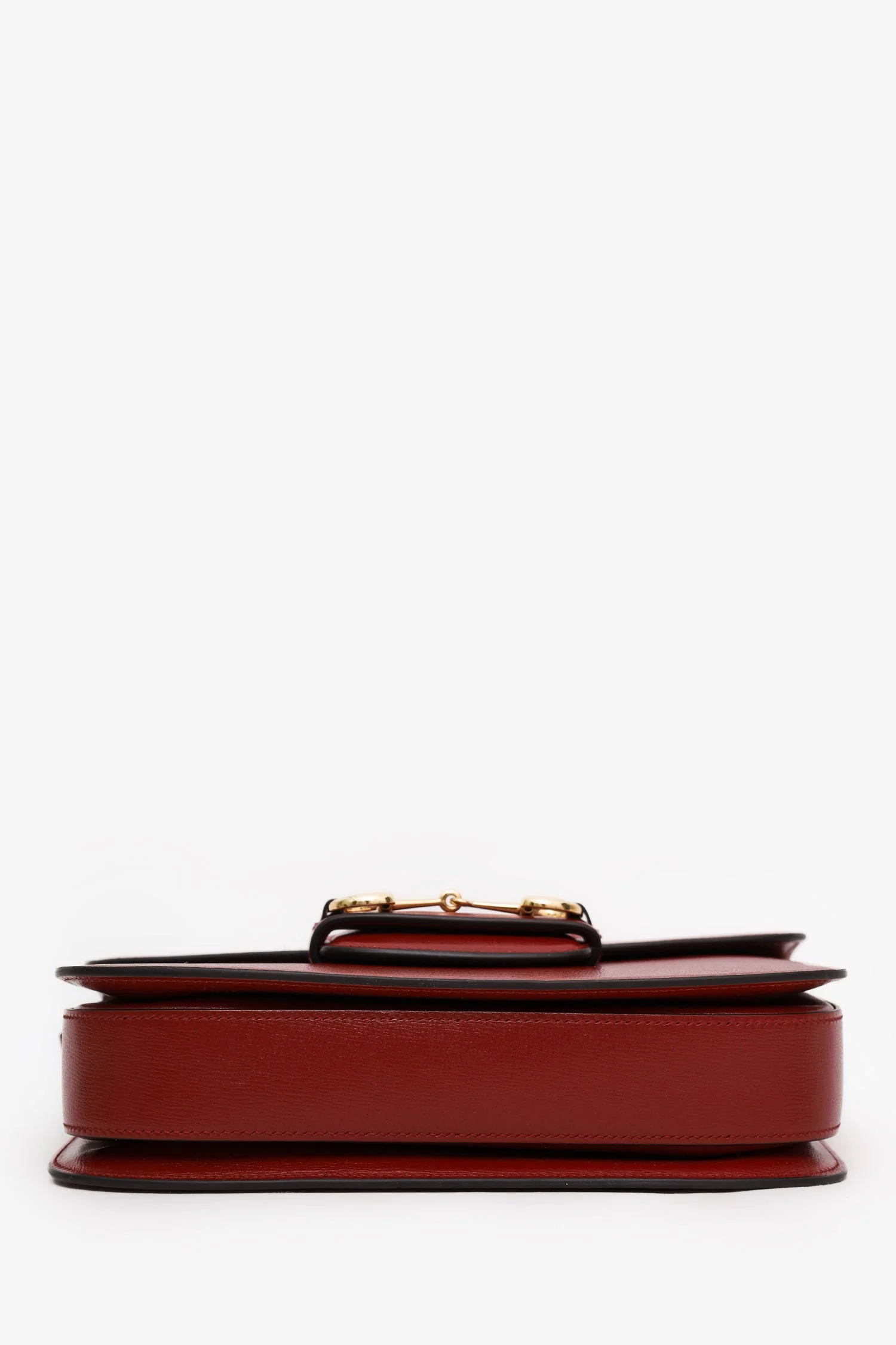 Gucci Red Leather Horsebit Medium 1955 Shoulder Bag - Image 5