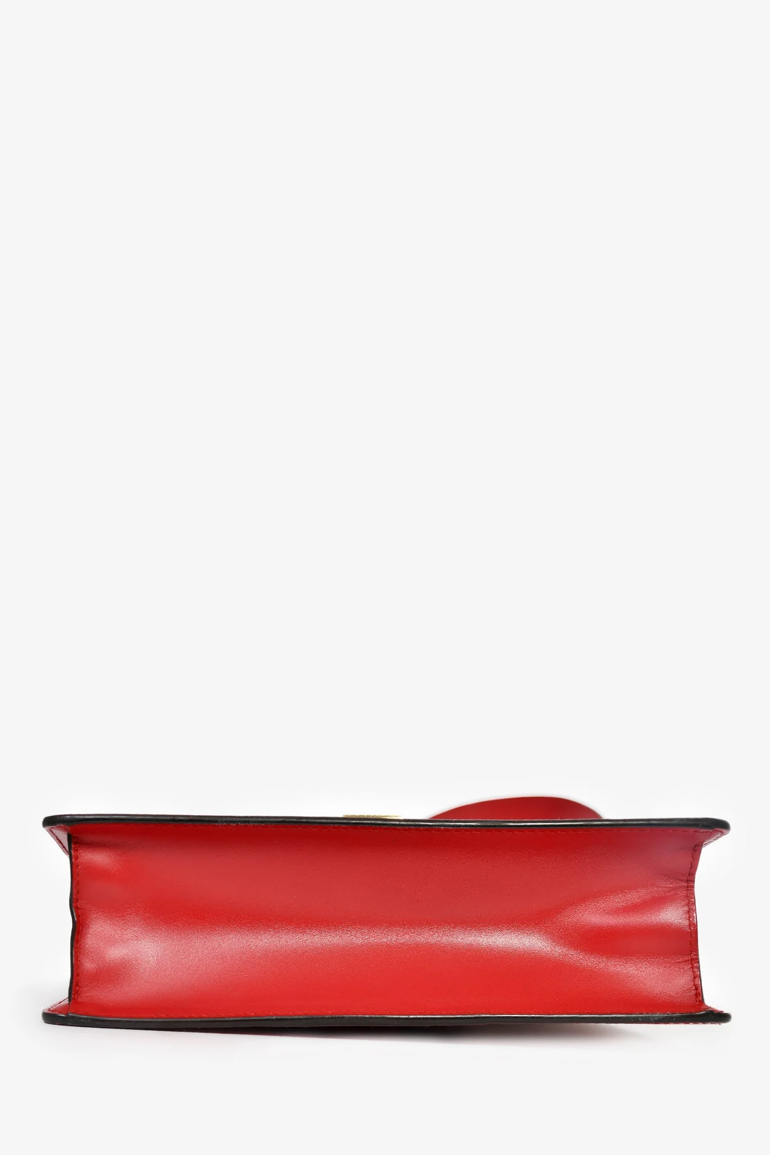 Gucci Red Leather Web Sylvie Small Ribbon Shoulder Bag - Image 5