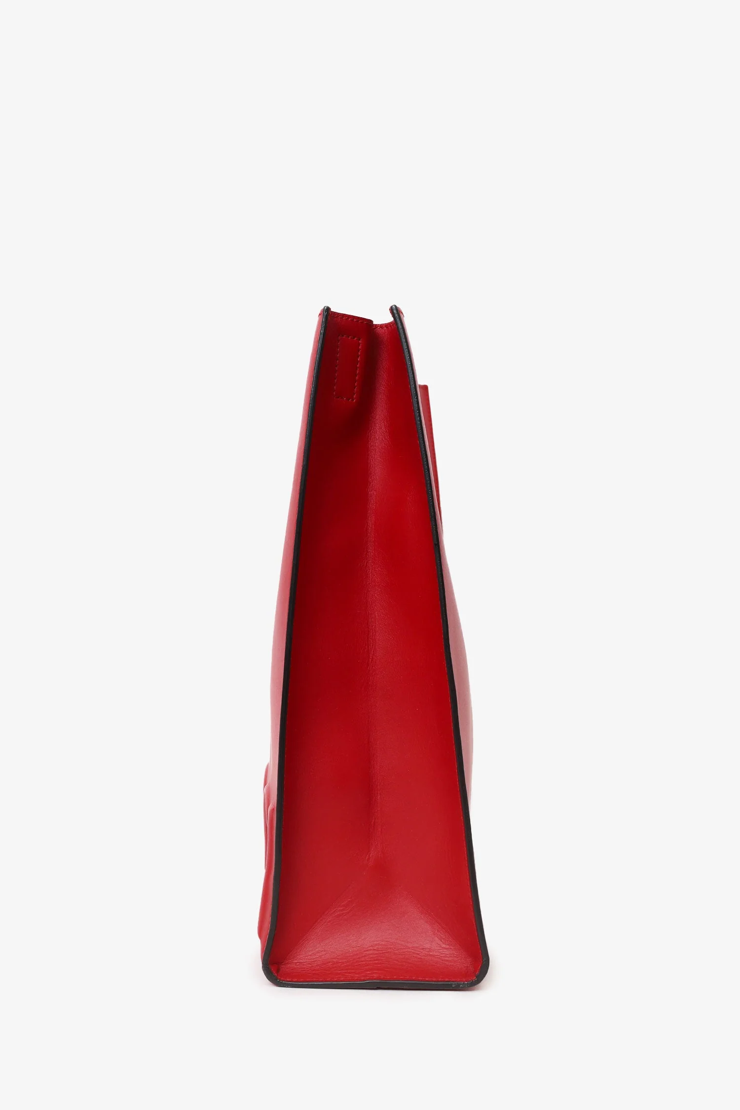 Gucci Red Leather XL Tote Bag with Strap - Image 5