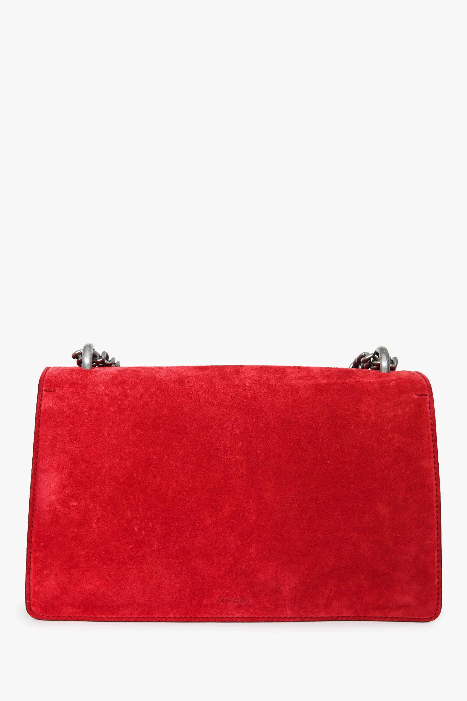 Gucci Red Suede 'Dionysus' Medium Shoulder Bag - Image 2