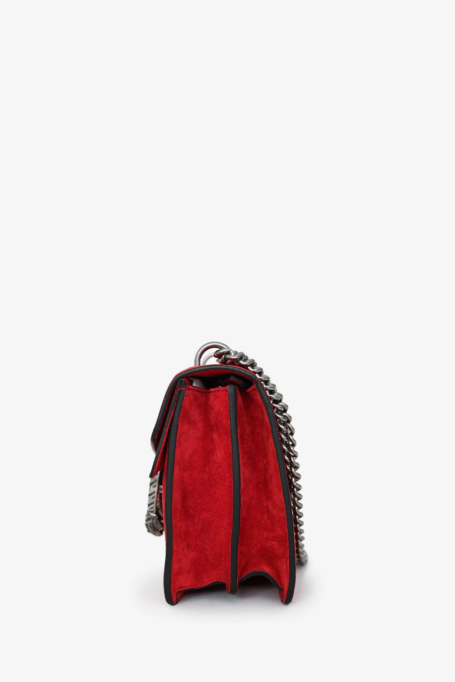 Gucci Red Suede 'Dionysus' Medium Shoulder Bag - Image 4